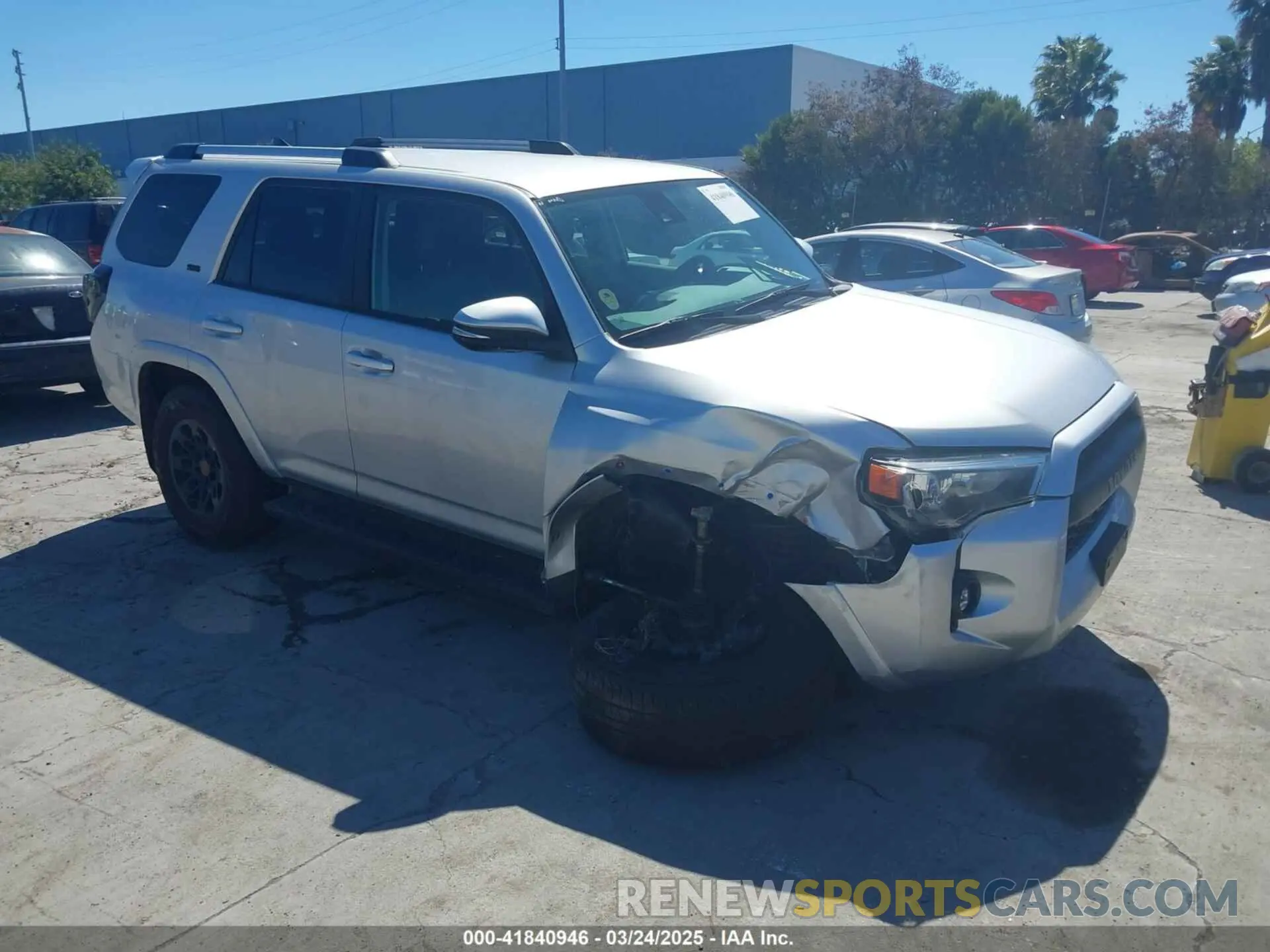 1 Photograph of a damaged car JTENU5JR6M5930932 TOYOTA 4RUNNER 2021