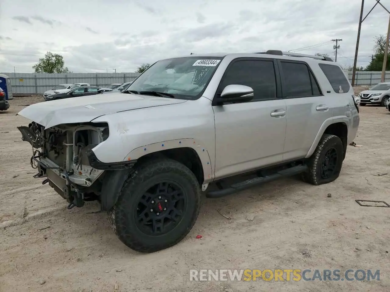 1 Photograph of a damaged car JTENU5JR7M5876136 TOYOTA 4RUNNER 2021