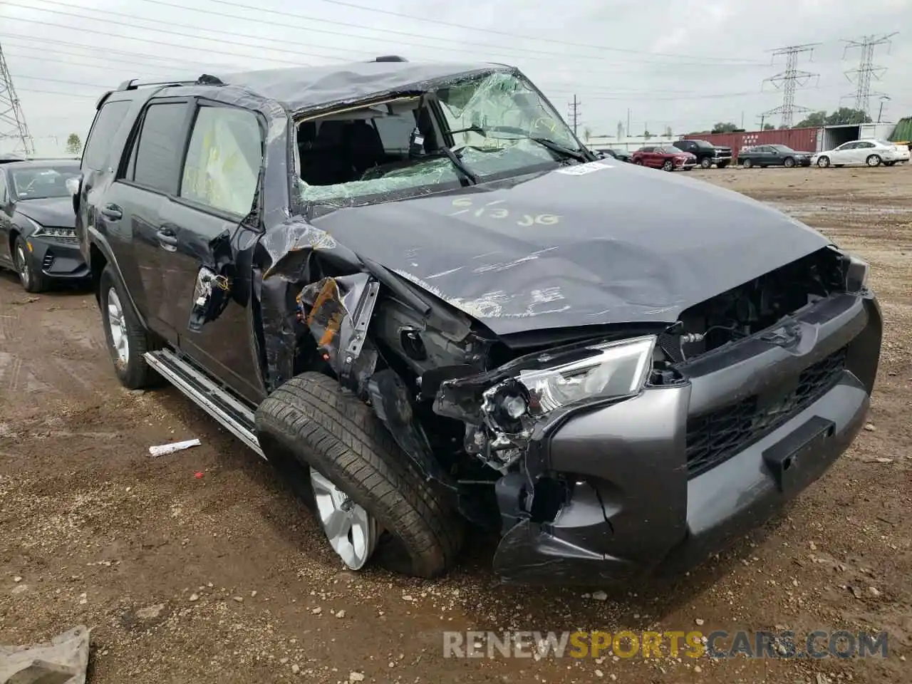 1 Photograph of a damaged car JTENU5JR7M5931670 TOYOTA 4RUNNER 2021