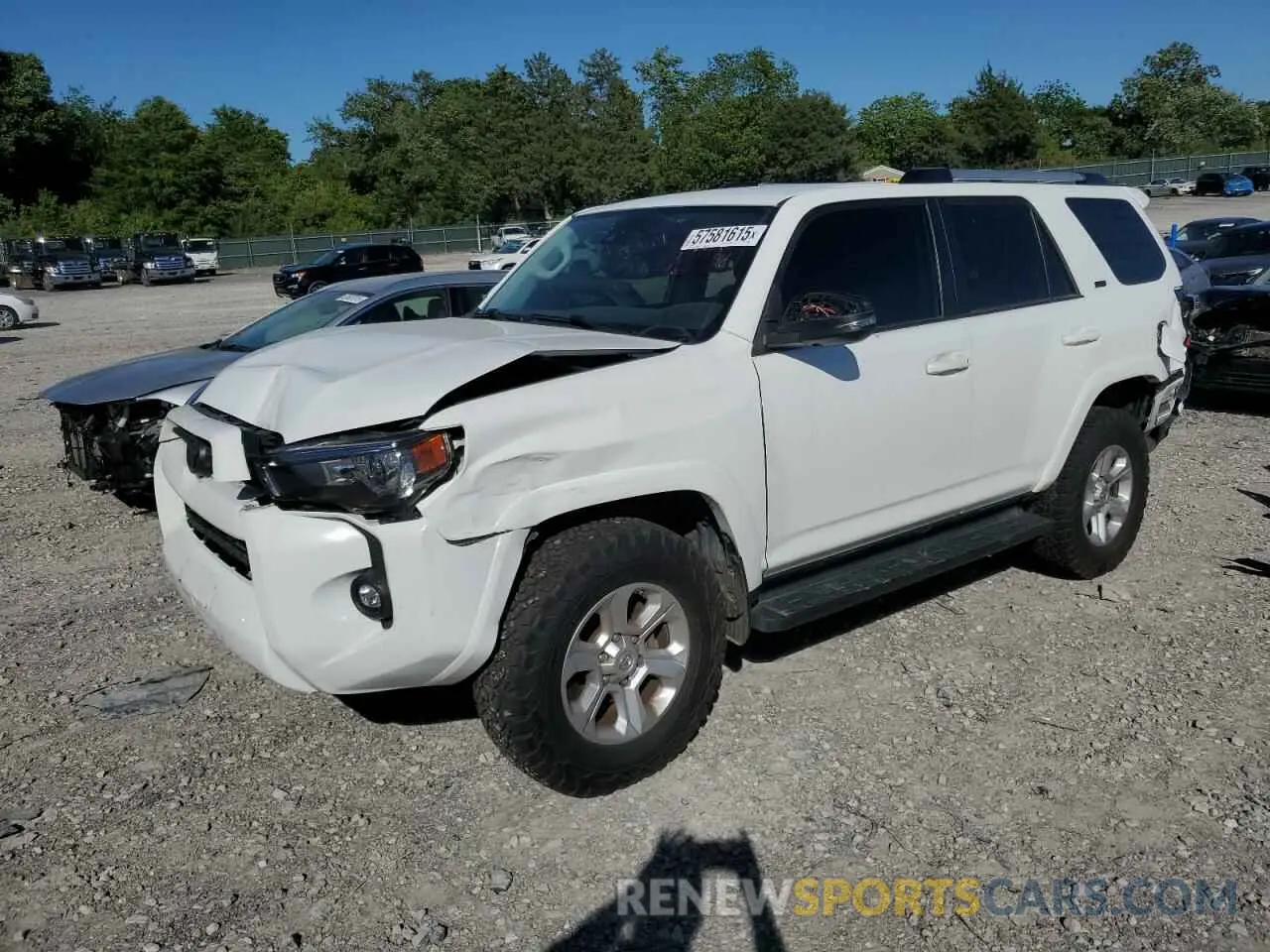1 Photograph of a damaged car JTENU5JR8M5936098 TOYOTA 4RUNNER 2021