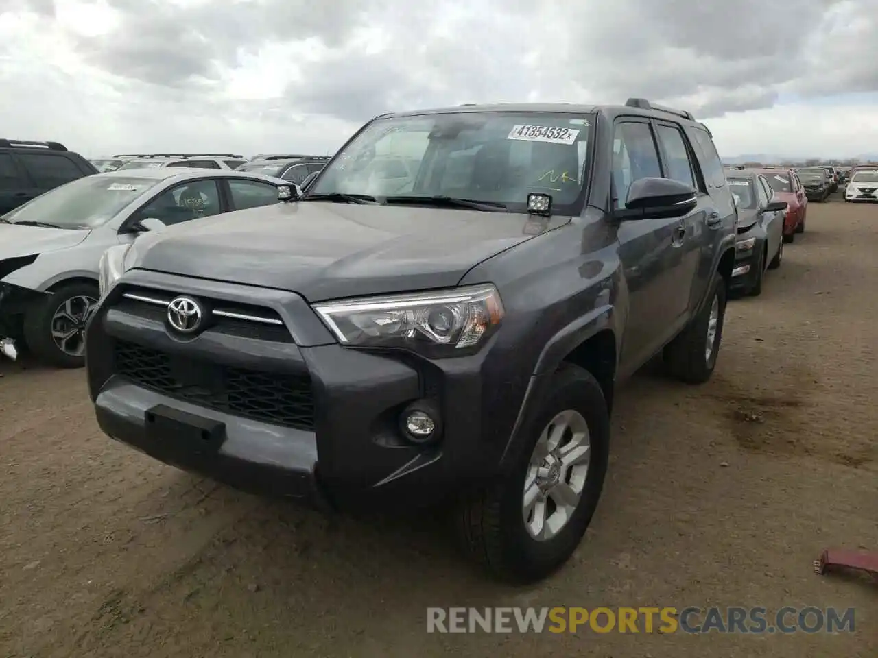 2 Photograph of a damaged car JTENU5JR9M5846572 TOYOTA 4RUNNER 2021