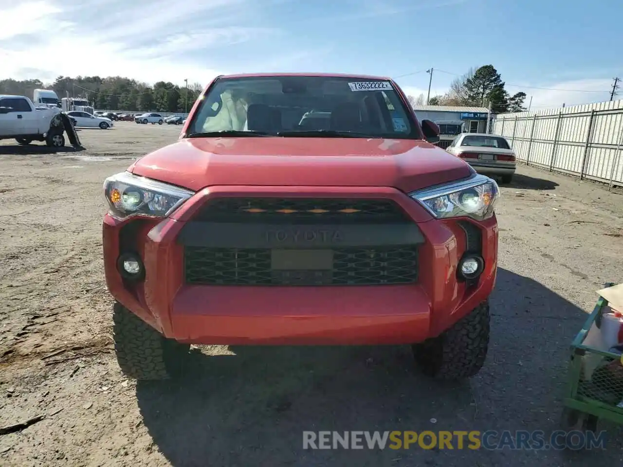 5 Photograph of a damaged car JTENU5JR9M5865462 TOYOTA 4RUNNER 2021