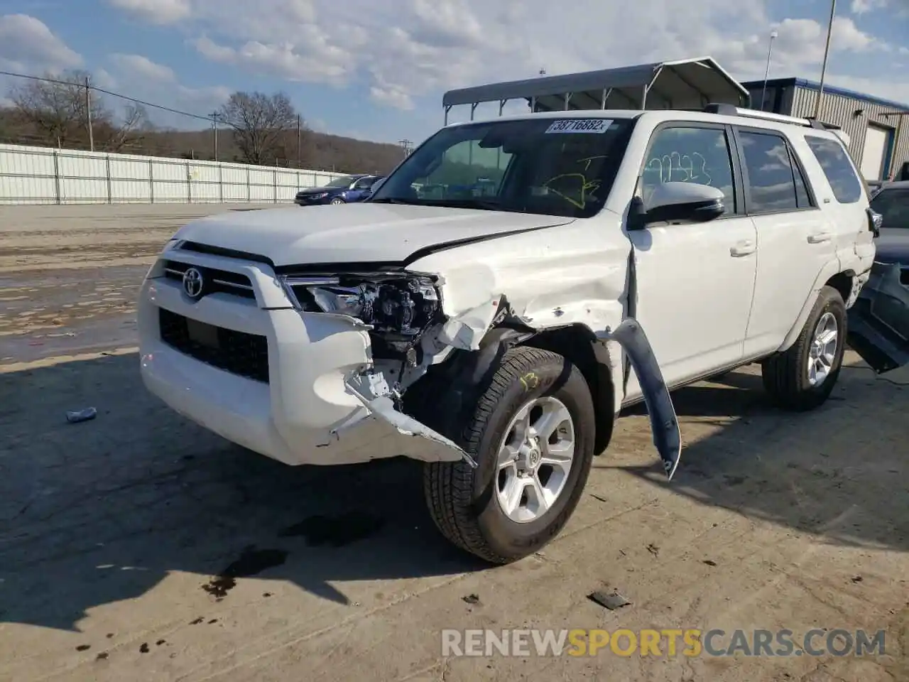 2 Photograph of a damaged car JTENU5JR9M5892127 TOYOTA 4RUNNER 2021