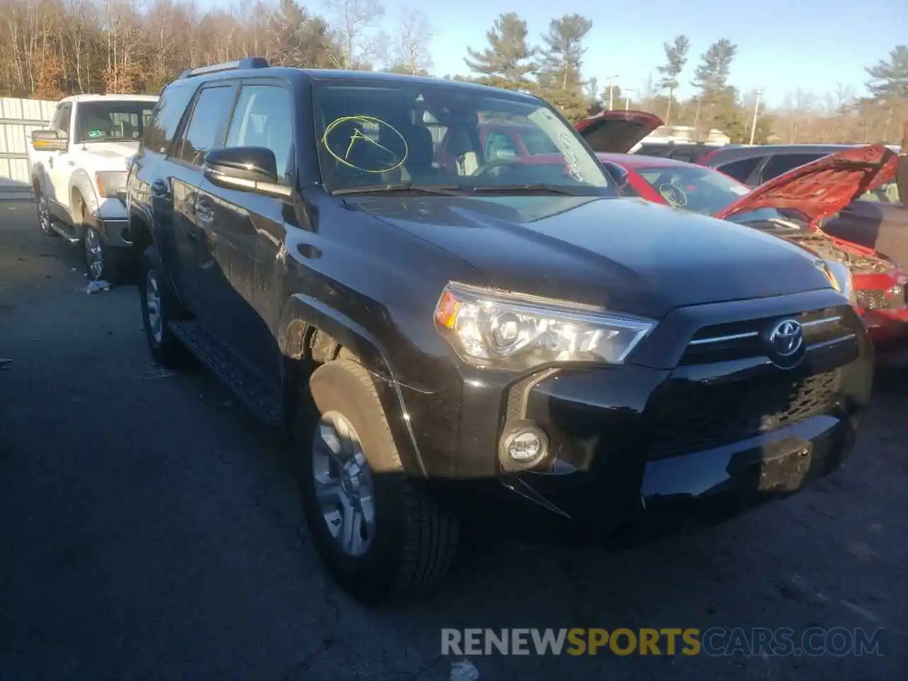 1 Photograph of a damaged car JTENU5JRXM5880410 TOYOTA 4RUNNER 2021