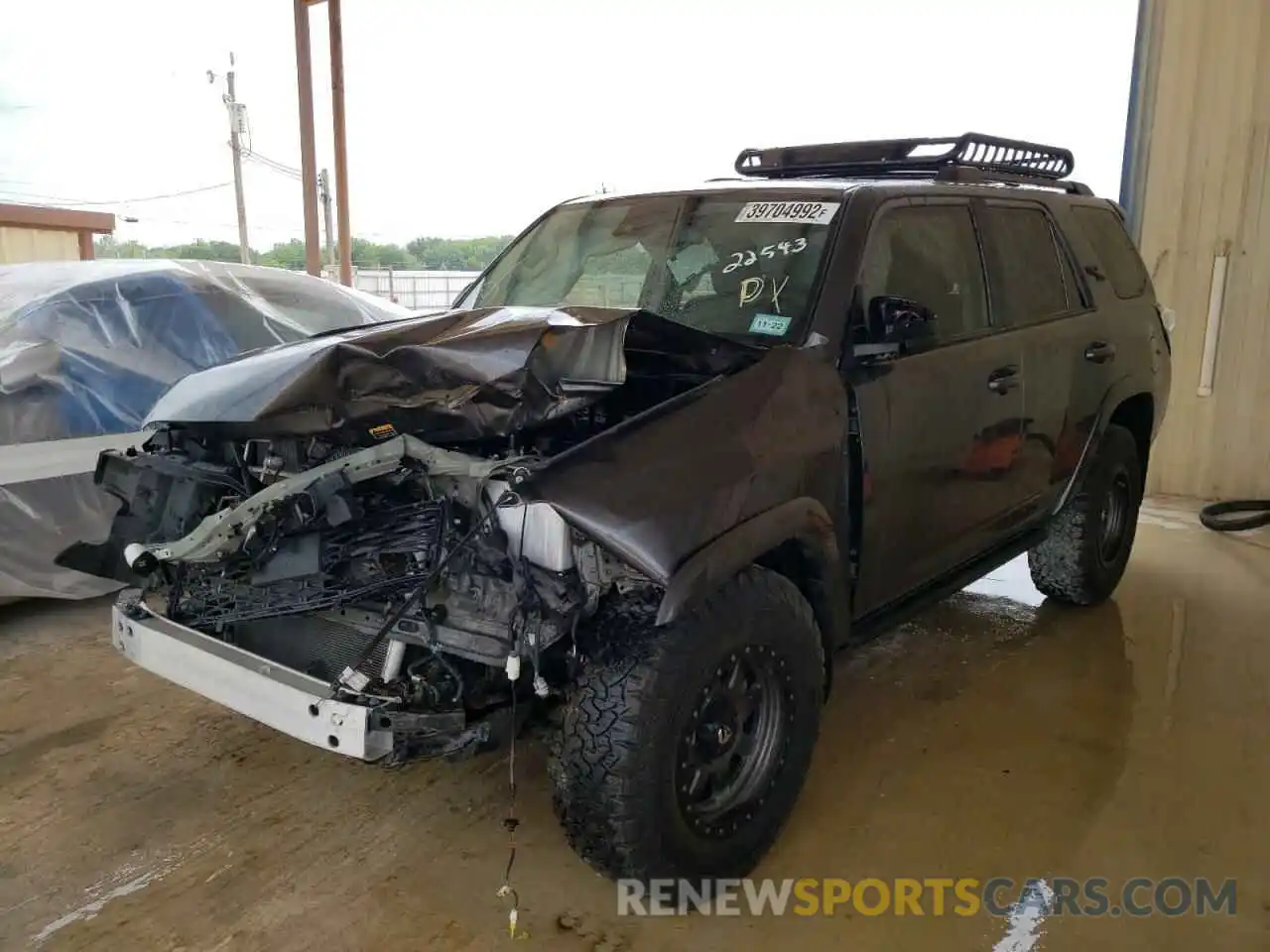 2 Photograph of a damaged car JTEPU5JR0M5859719 TOYOTA 4RUNNER 2021