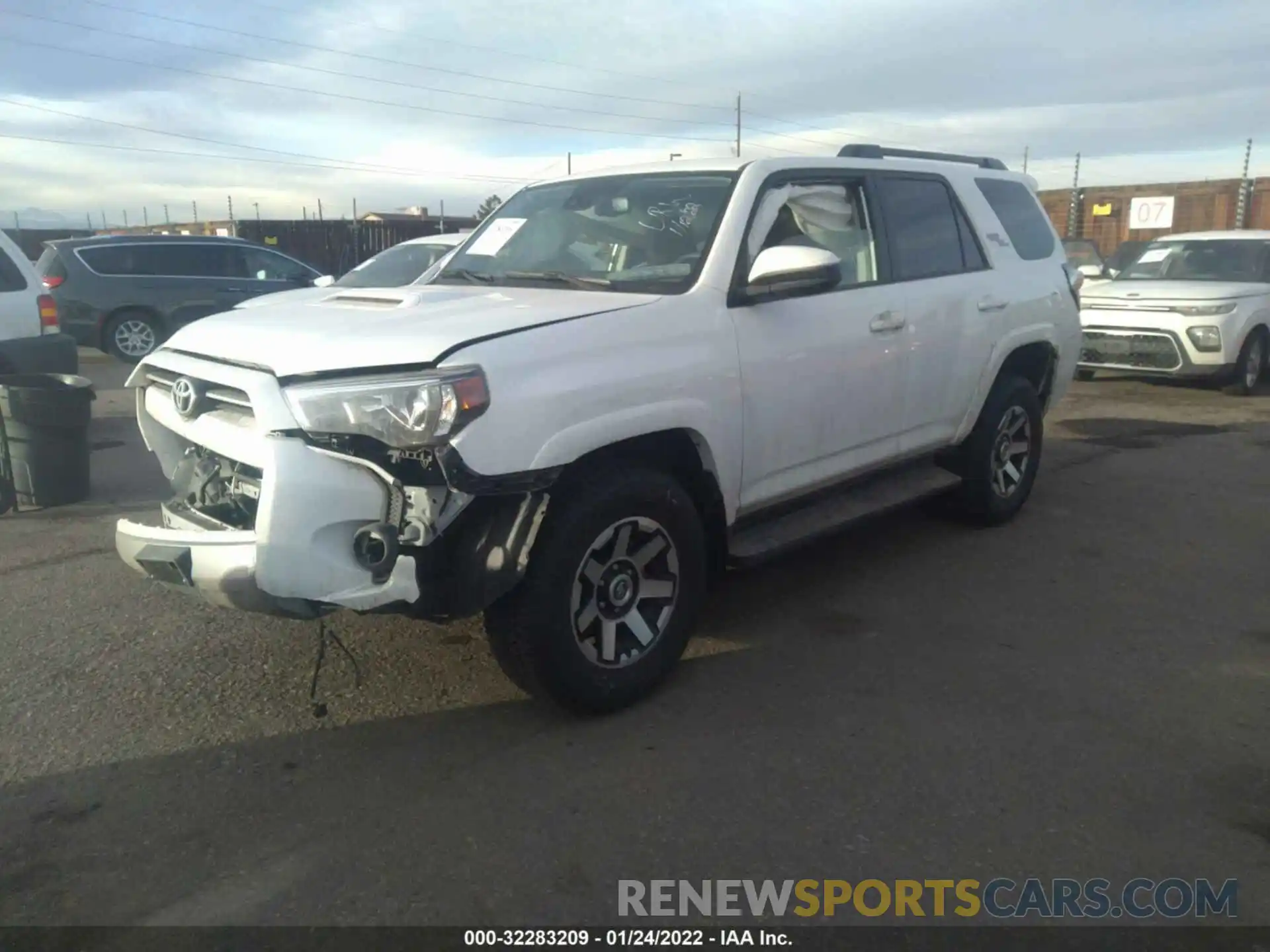 2 Photograph of a damaged car JTEPU5JR0M5936685 TOYOTA 4RUNNER 2021