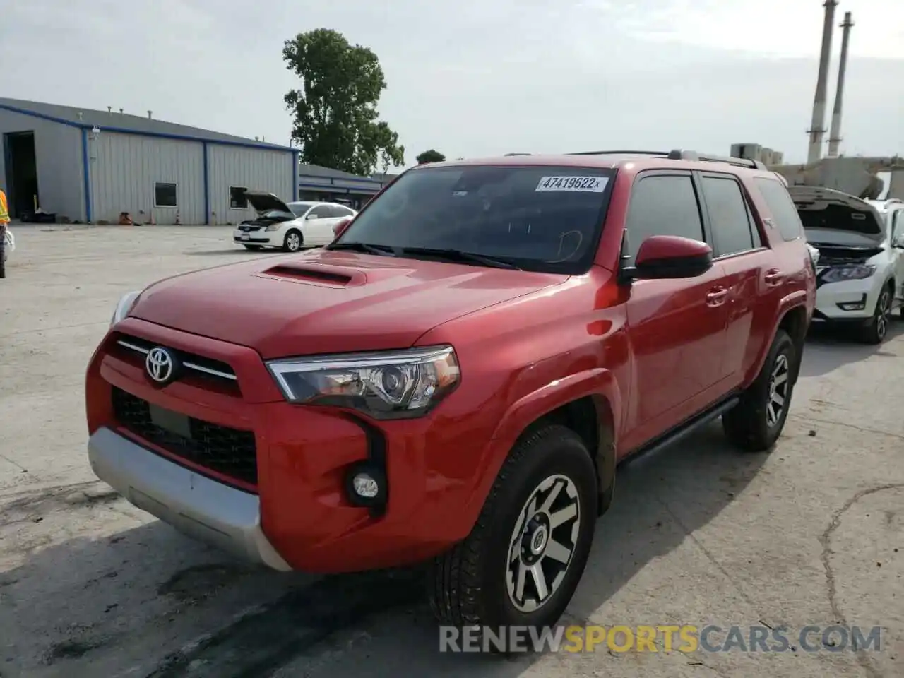 2 Photograph of a damaged car JTEPU5JR4M5968510 TOYOTA 4RUNNER 2021