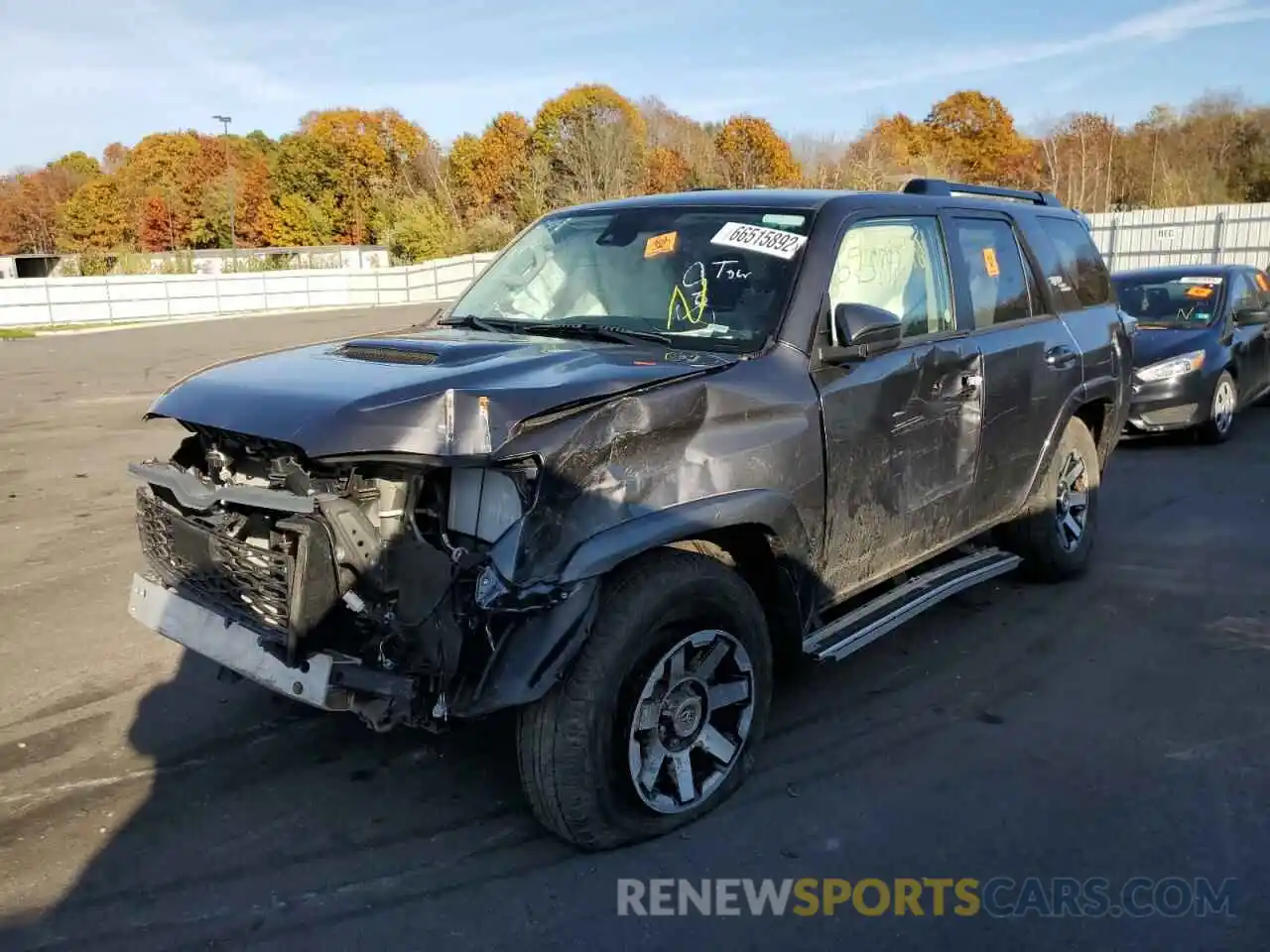 2 Photograph of a damaged car JTEPU5JR5M5909658 TOYOTA 4RUNNER 2021