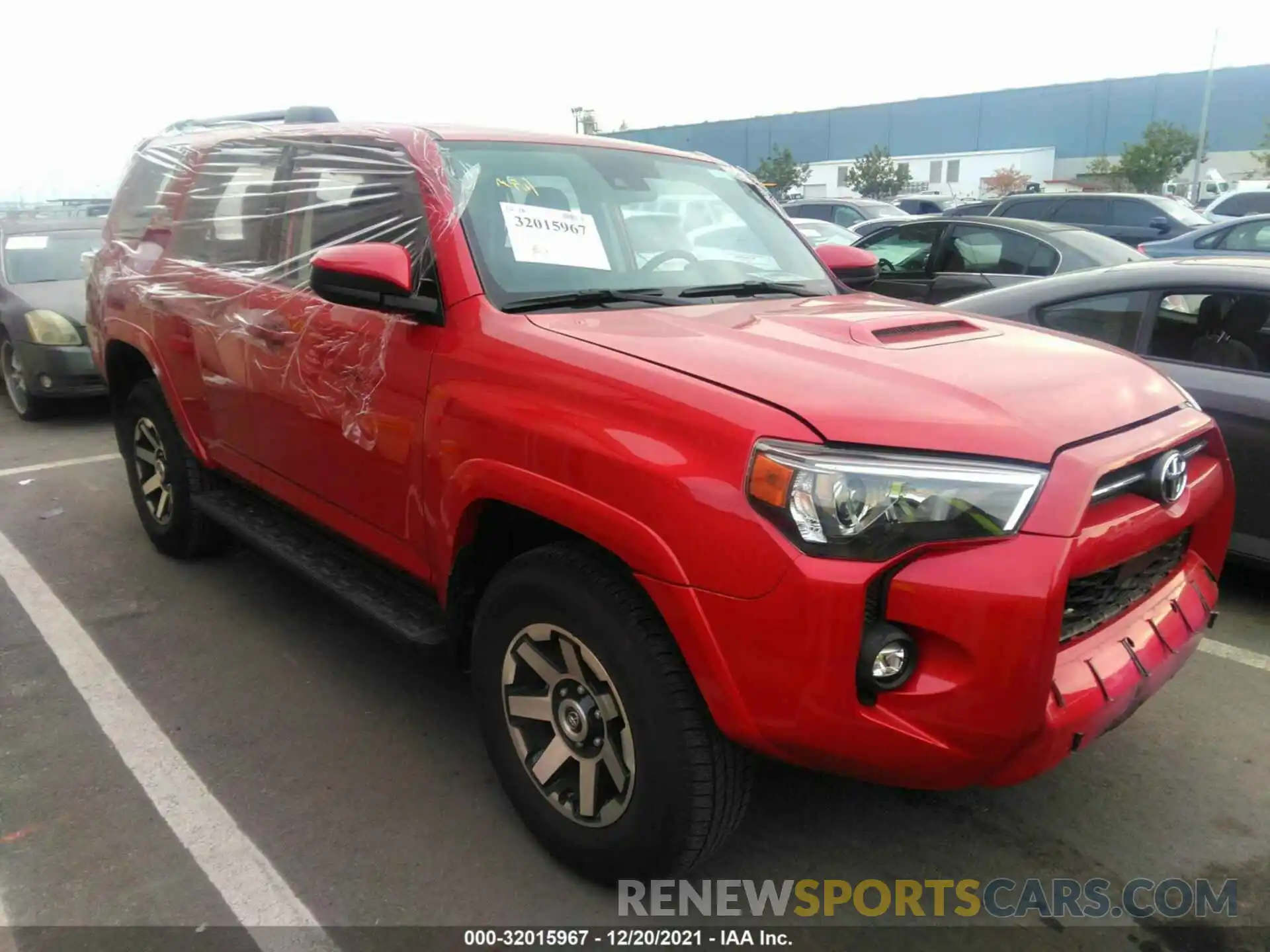 1 Photograph of a damaged car JTEPU5JR6M5934424 TOYOTA 4RUNNER 2021