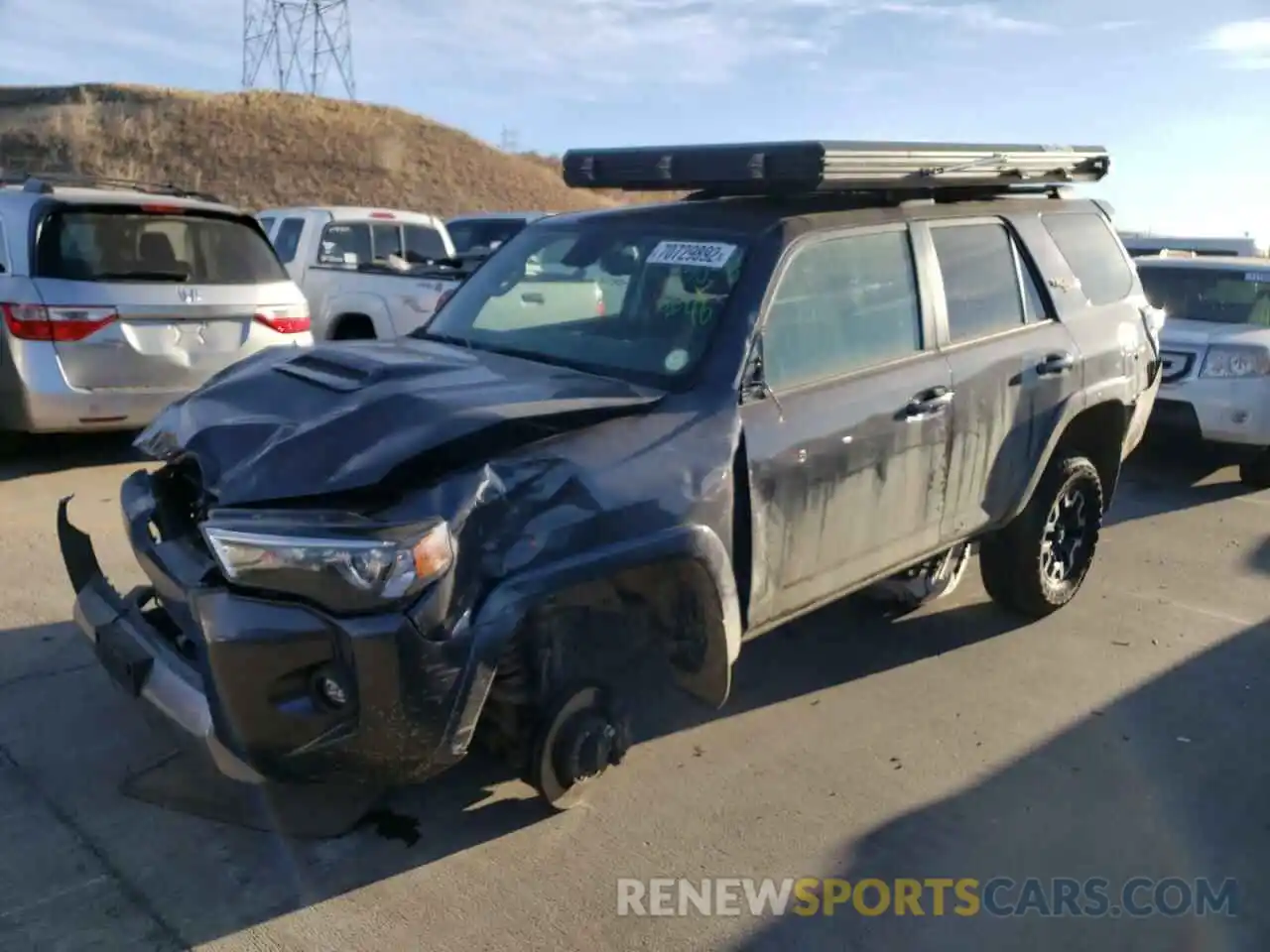 1 Photograph of a damaged car JTEPU5JR7M5921794 TOYOTA 4RUNNER 2021