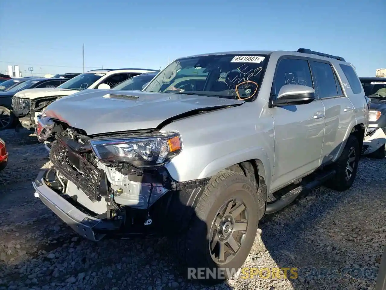 2 Photograph of a damaged car JTEPU5JR7M5954519 TOYOTA 4RUNNER 2021