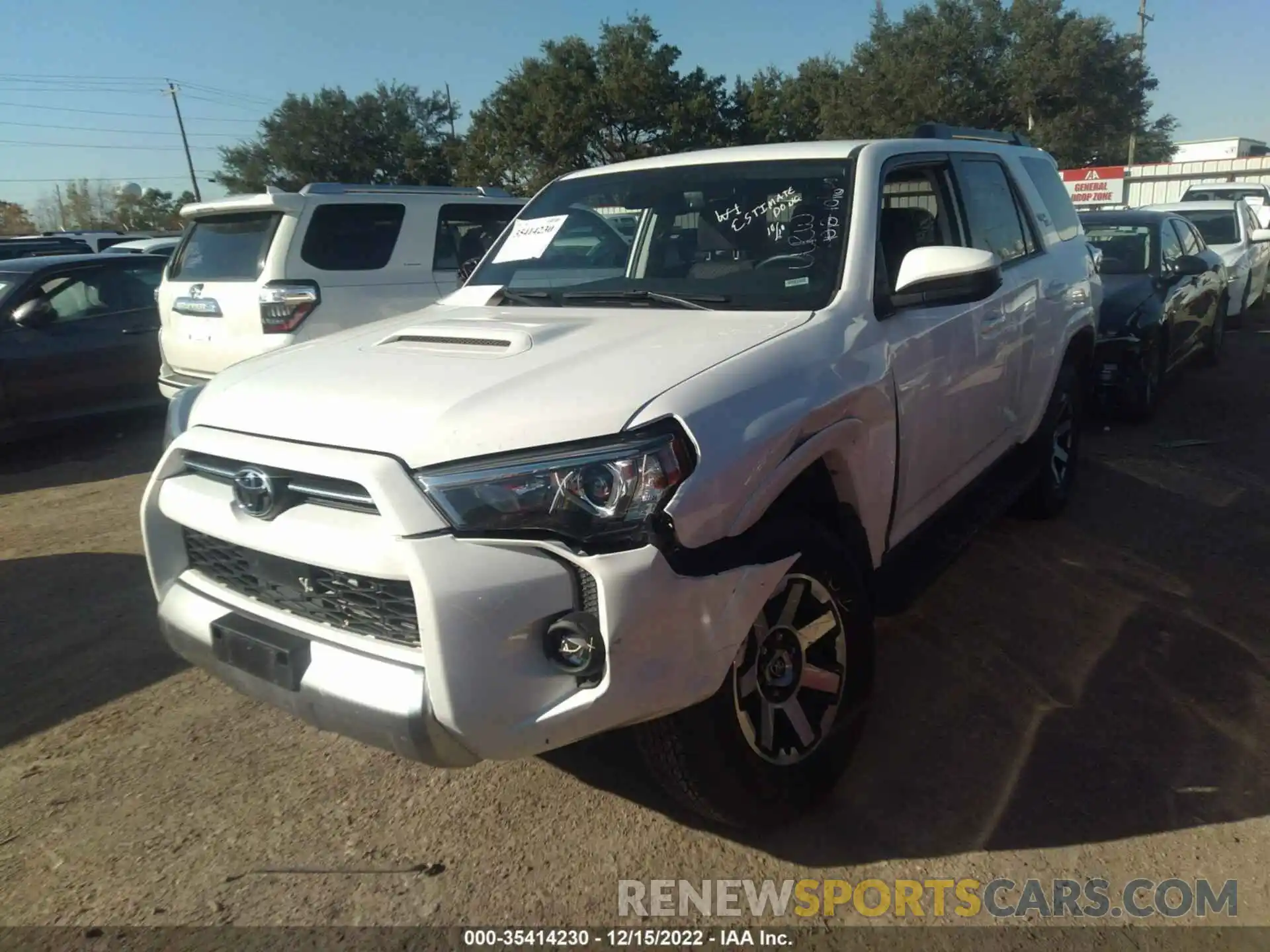 2 Photograph of a damaged car JTEPU5JR8M5900419 TOYOTA 4RUNNER 2021