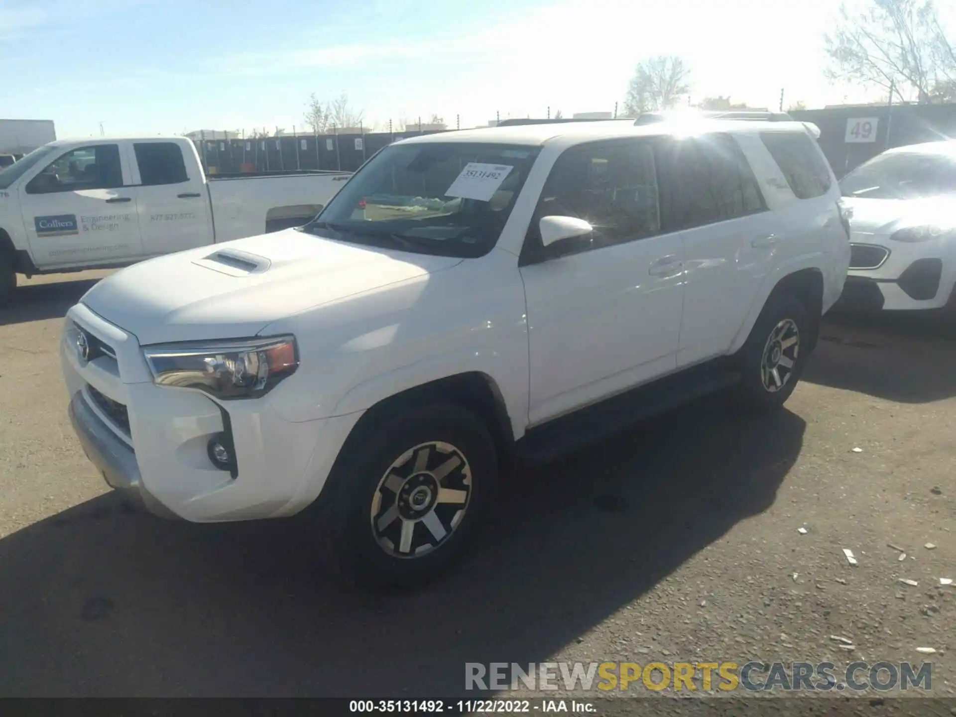 2 Photograph of a damaged car JTEPU5JR8M5936790 TOYOTA 4RUNNER 2021