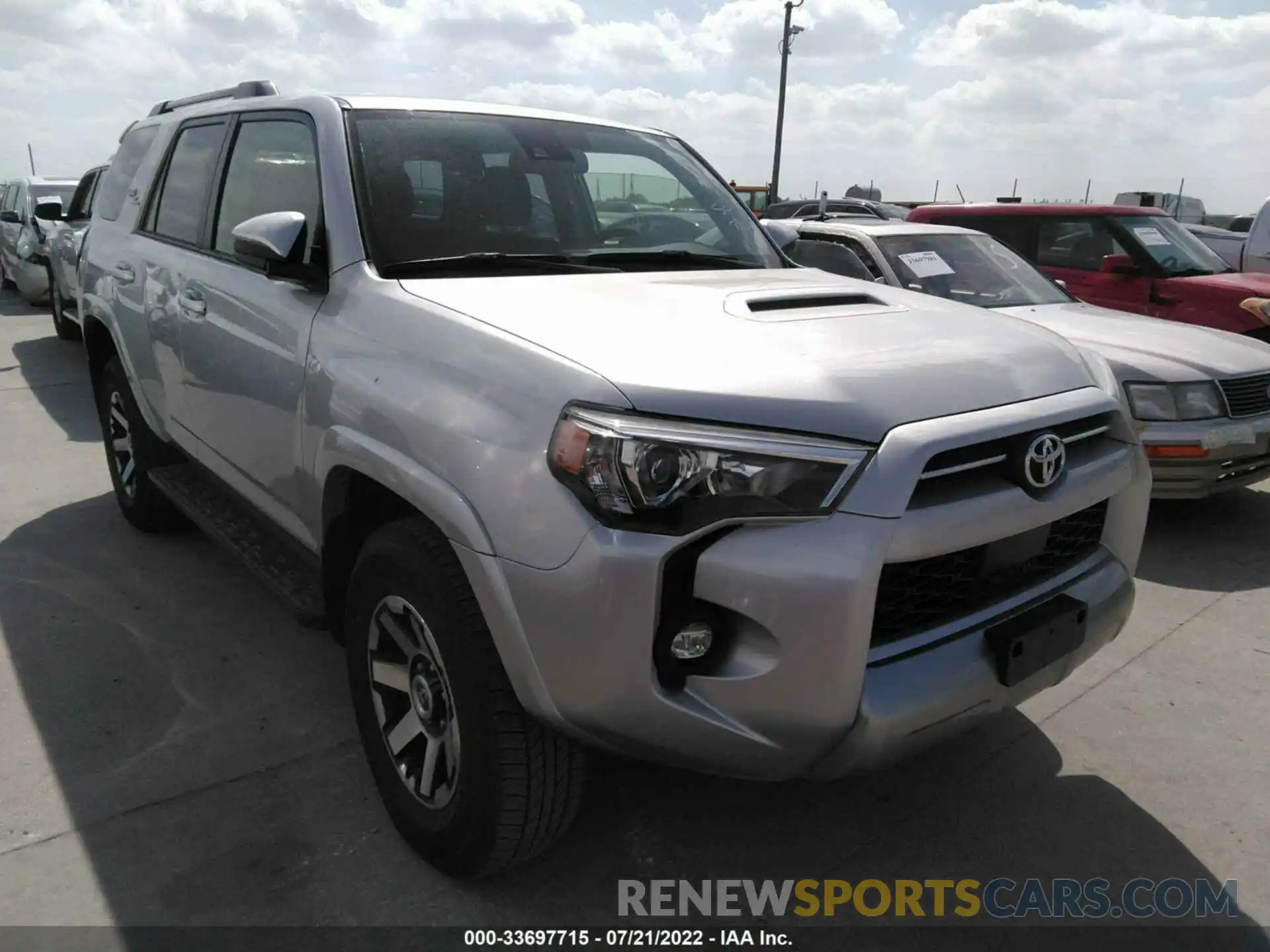 1 Photograph of a damaged car JTEPU5JRXM5932711 TOYOTA 4RUNNER 2021