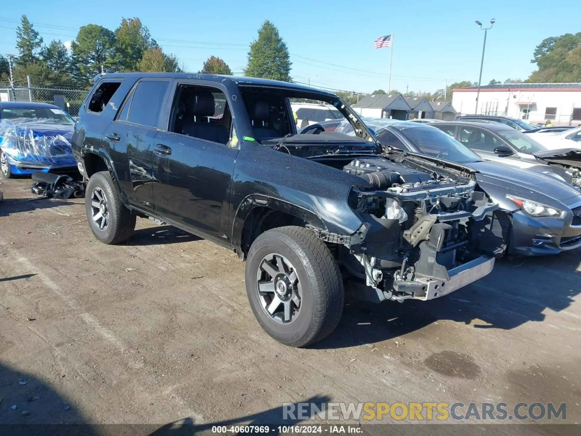 1 Photograph of a damaged car JTERU5JR1M5855560 TOYOTA 4RUNNER 2021