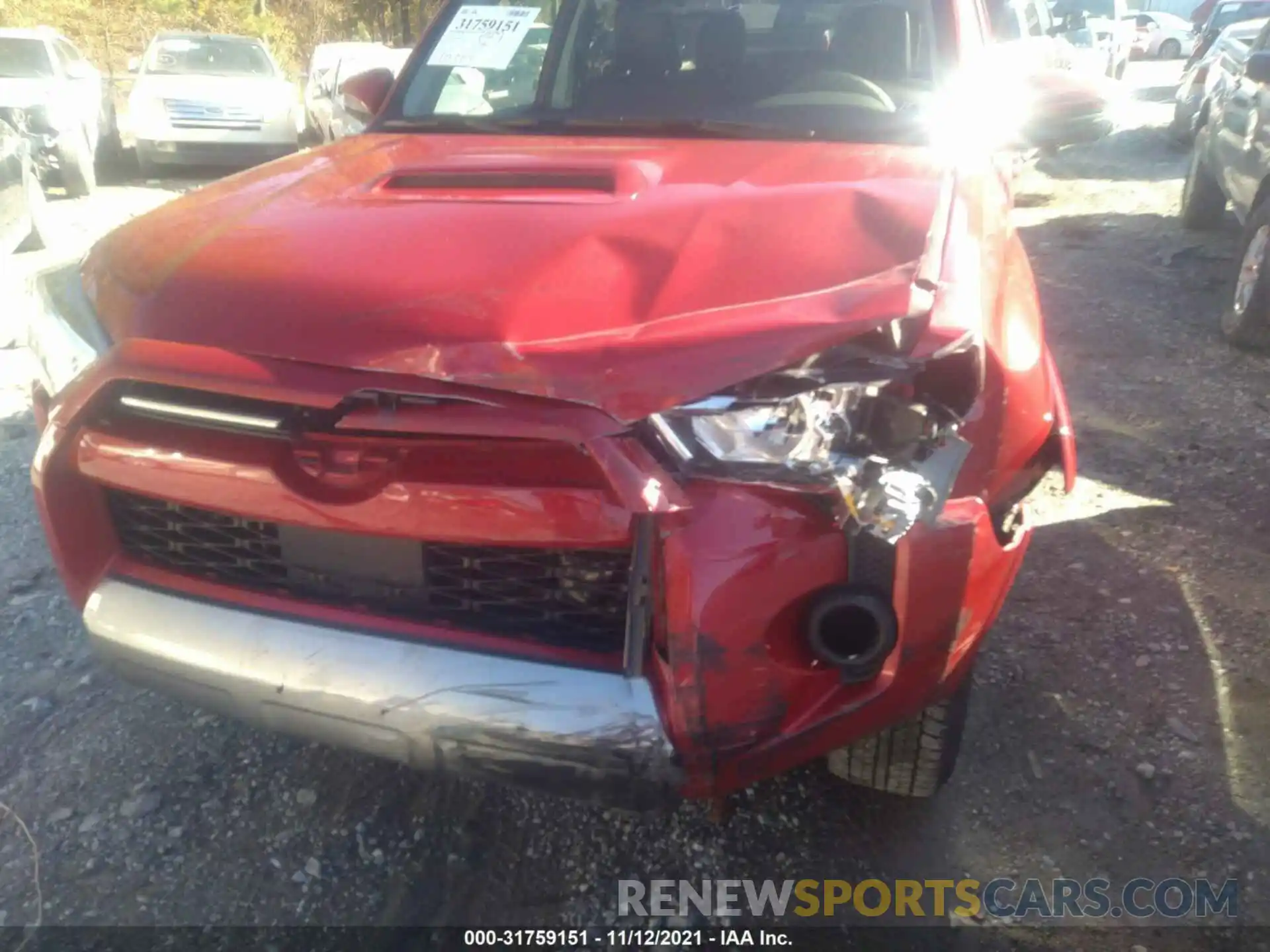 6 Photograph of a damaged car JTERU5JR2M5924207 TOYOTA 4RUNNER 2021