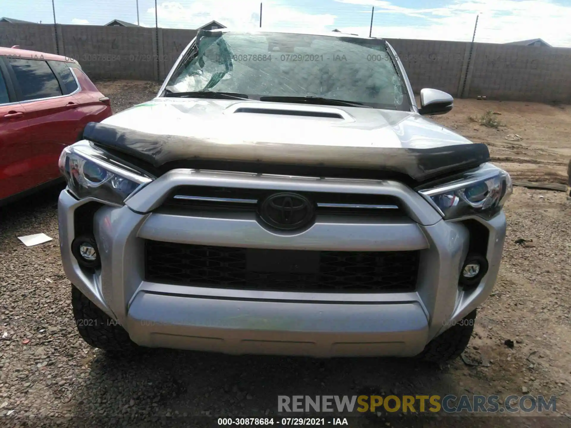 6 Photograph of a damaged car JTERU5JR3M5843023 TOYOTA 4RUNNER 2021