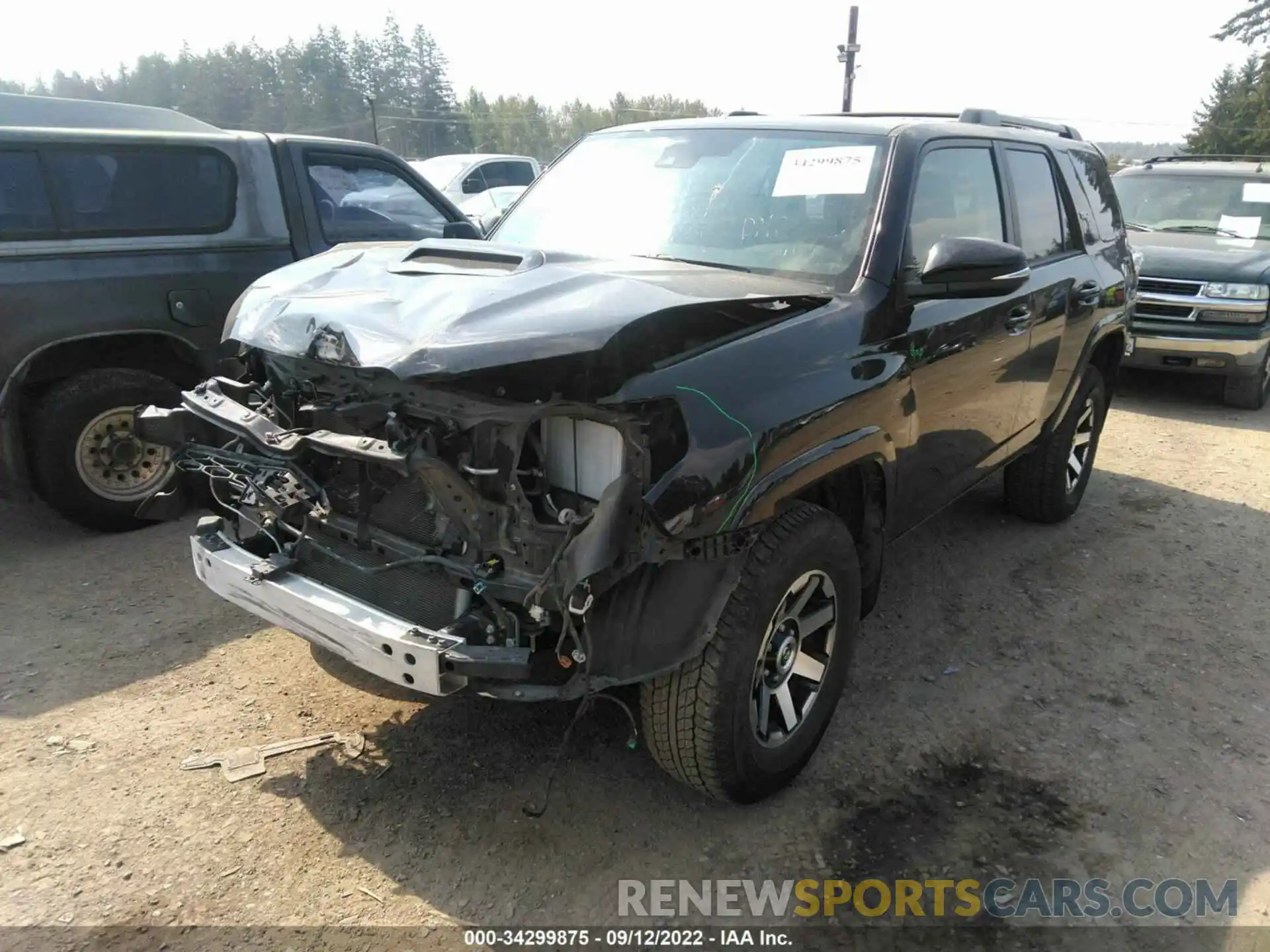 2 Photograph of a damaged car JTERU5JR3M5874000 TOYOTA 4RUNNER 2021