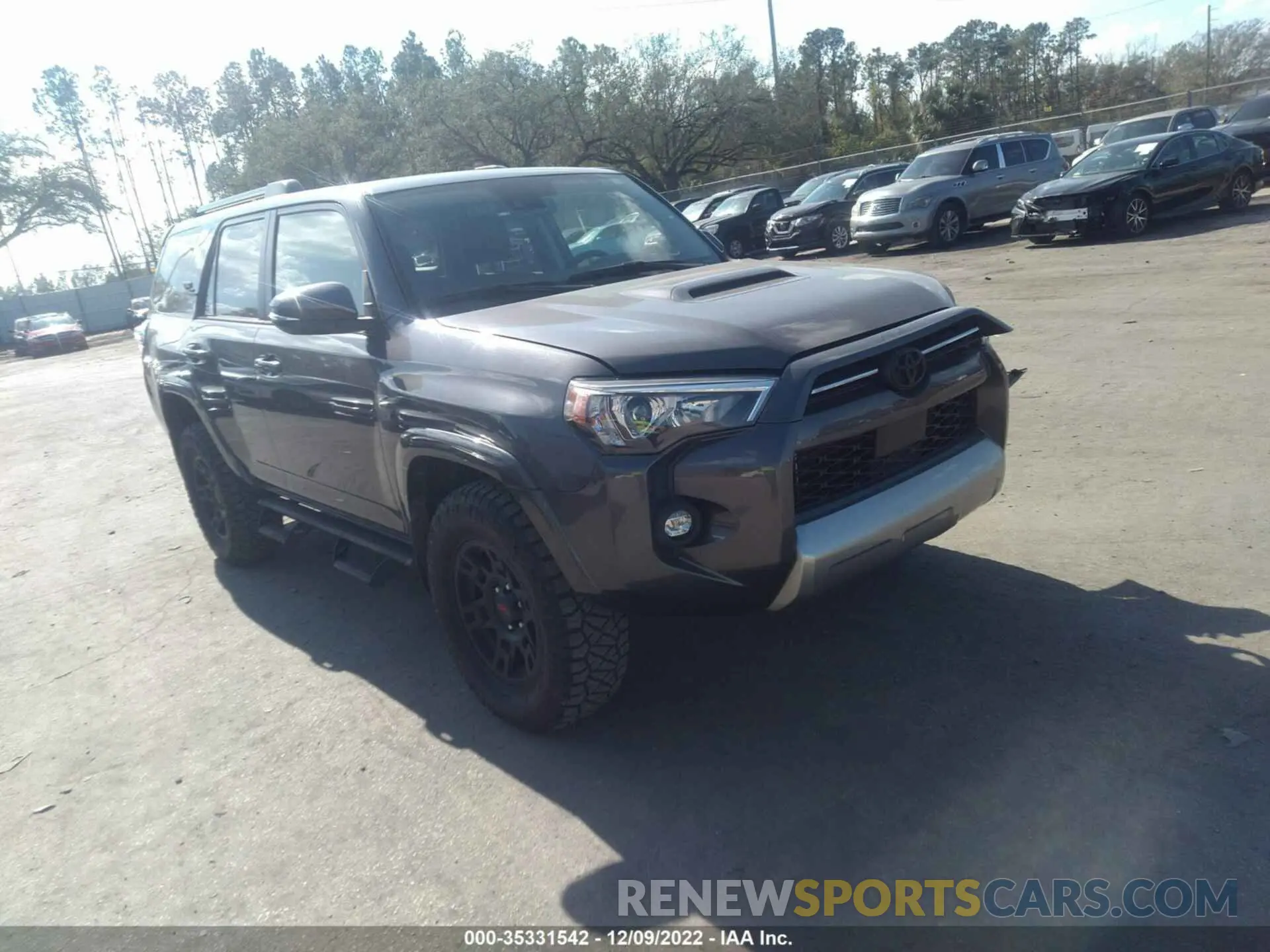 1 Photograph of a damaged car JTERU5JR4M5954597 TOYOTA 4RUNNER 2021