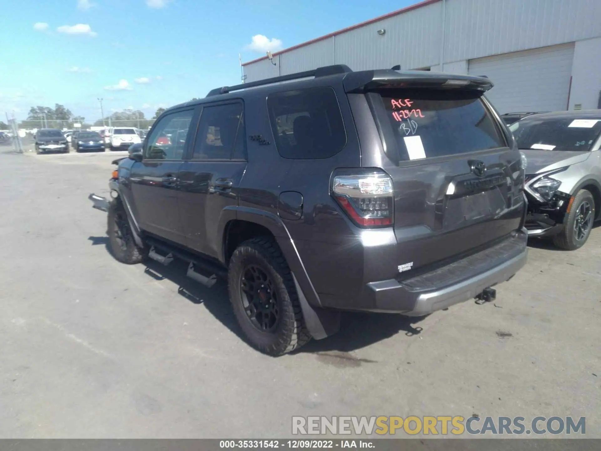 3 Photograph of a damaged car JTERU5JR4M5954597 TOYOTA 4RUNNER 2021