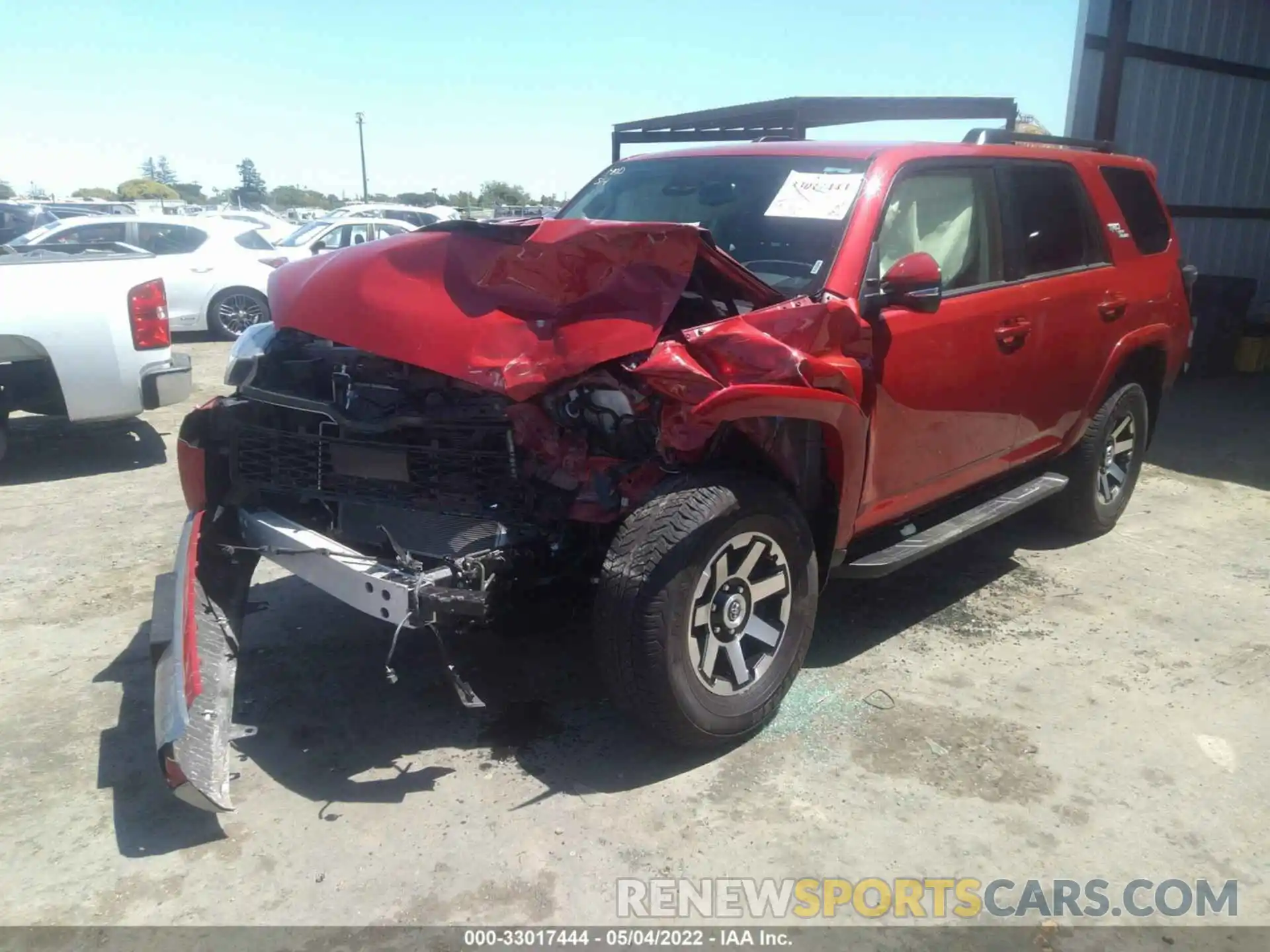 2 Photograph of a damaged car JTERU5JR6M5901318 TOYOTA 4RUNNER 2021