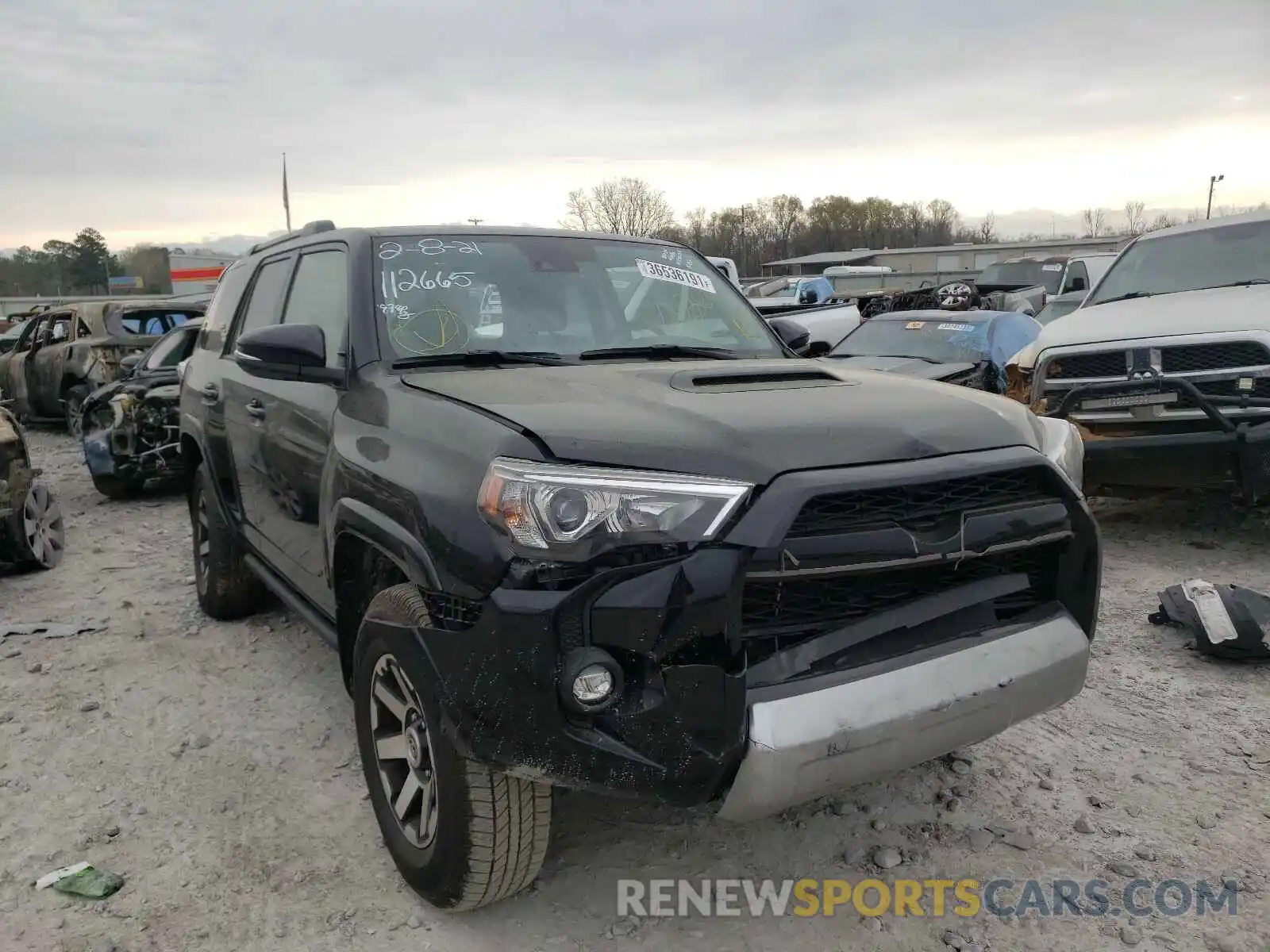 1 Photograph of a damaged car JTERU5JR7M5848547 TOYOTA 4RUNNER 2021