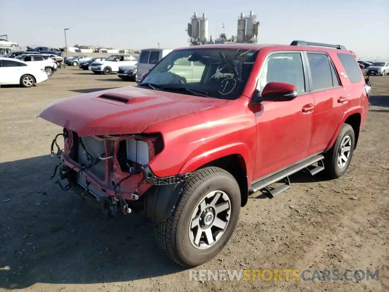 2 Photograph of a damaged car JTERU5JR7M5887963 TOYOTA 4RUNNER 2021