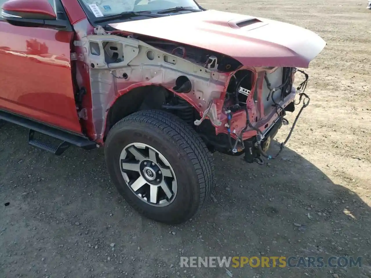 9 Photograph of a damaged car JTERU5JR7M5887963 TOYOTA 4RUNNER 2021