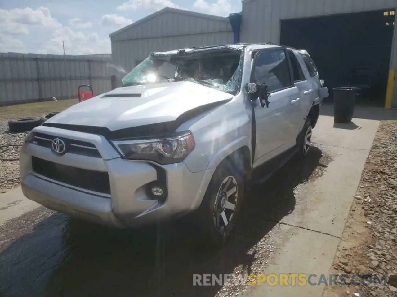 2 Photograph of a damaged car JTERU5JR8M5862263 TOYOTA 4RUNNER 2021