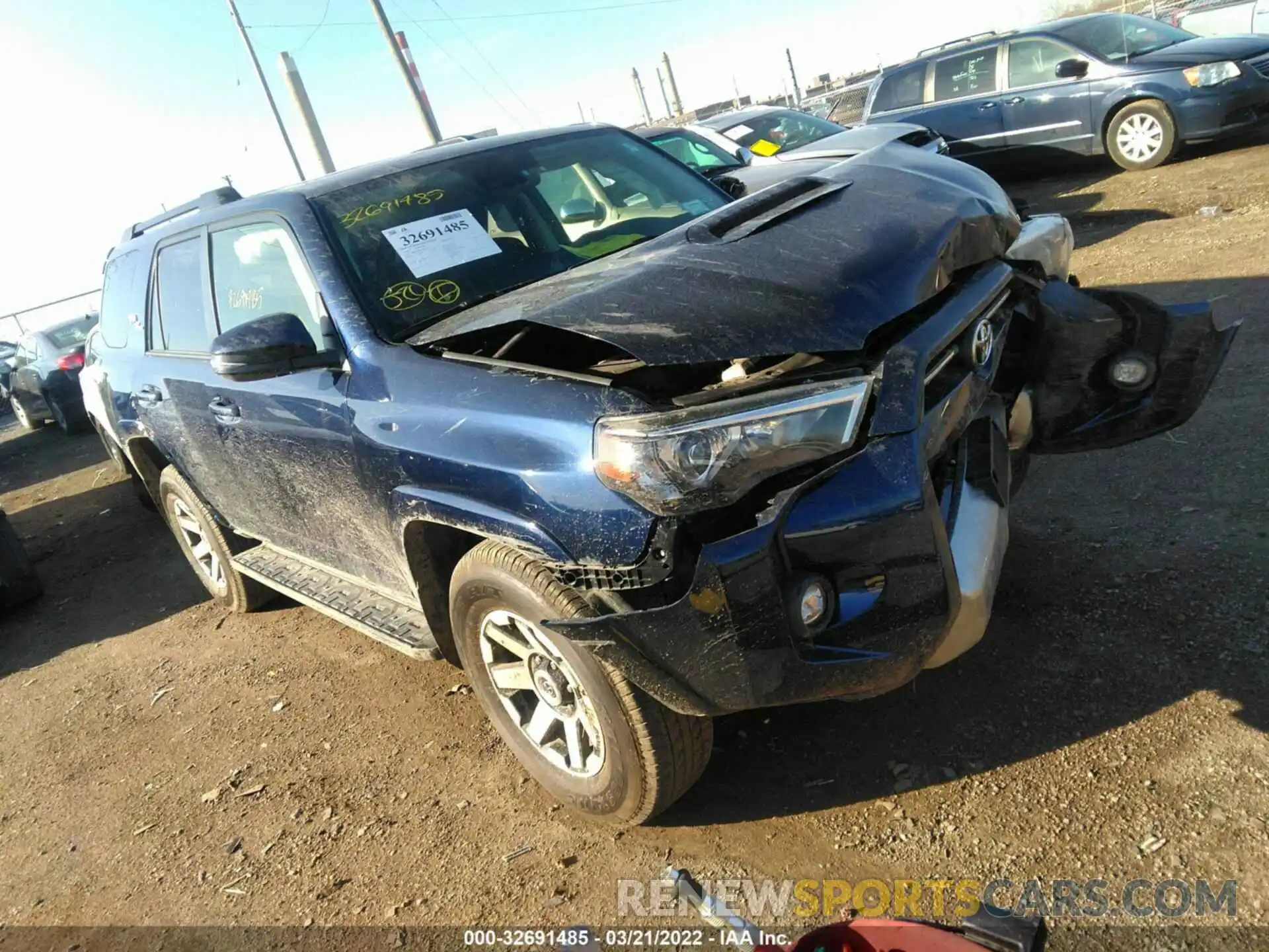 1 Photograph of a damaged car JTERU5JR8M5863638 TOYOTA 4RUNNER 2021