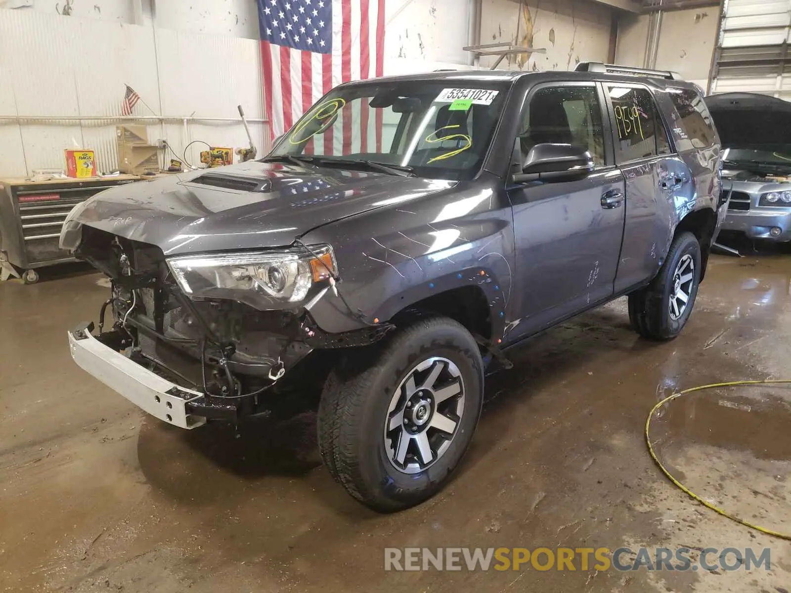 2 Photograph of a damaged car JTERU5JRXM5872115 TOYOTA 4RUNNER 2021