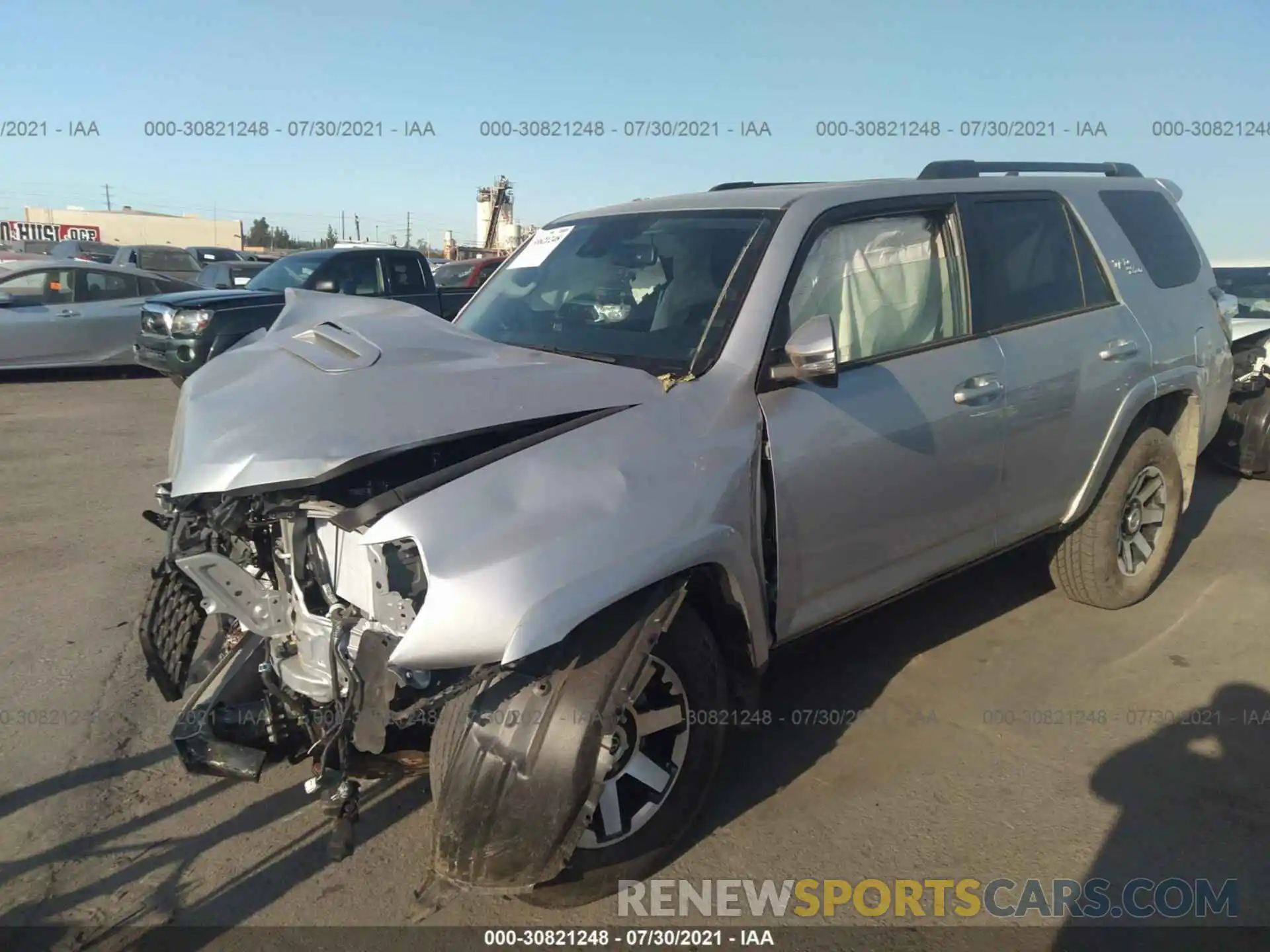 2 Photograph of a damaged car JTERU5JRXM5889660 TOYOTA 4RUNNER 2021