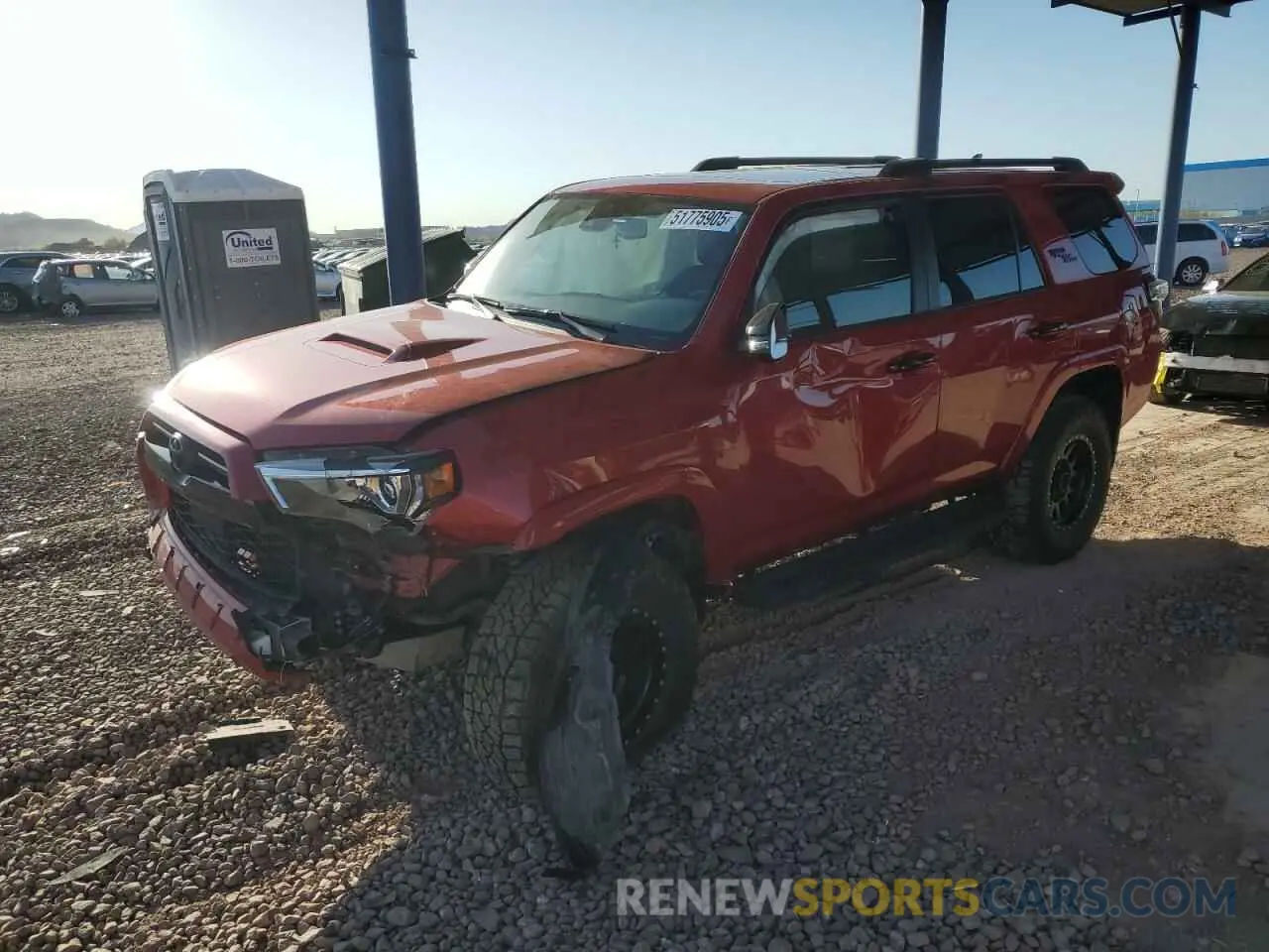 1 Photograph of a damaged car JTERU5JRXM5954331 TOYOTA 4RUNNER 2021