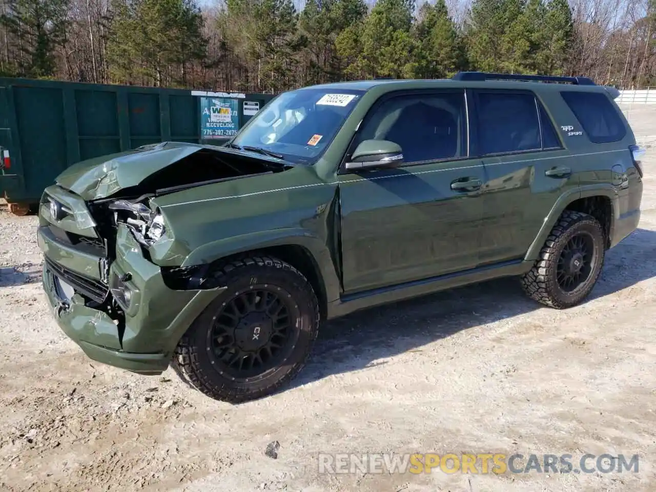 1 Photograph of a damaged car JTEAU5JR2N5274986 TOYOTA 4RUNNER 2022