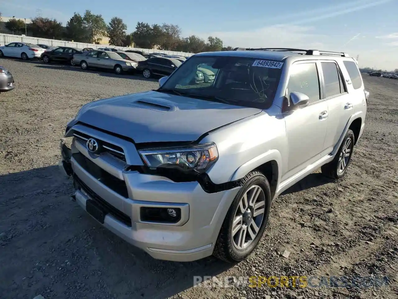 2 Photograph of a damaged car JTEAU5JR9N5273088 TOYOTA 4RUNNER 2022