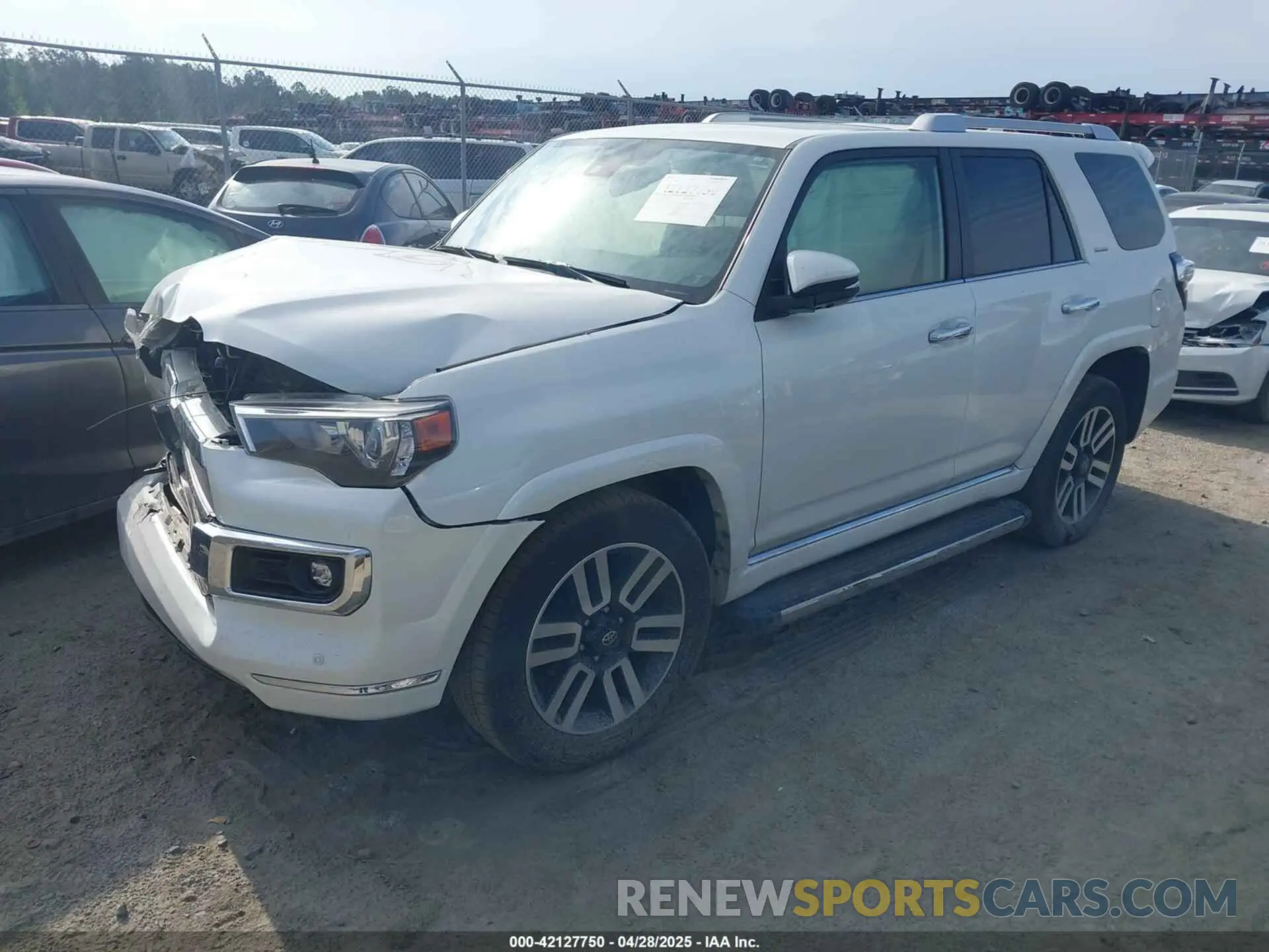 2 Photograph of a damaged car JTEDU5JR7N5263642 TOYOTA 4RUNNER 2022