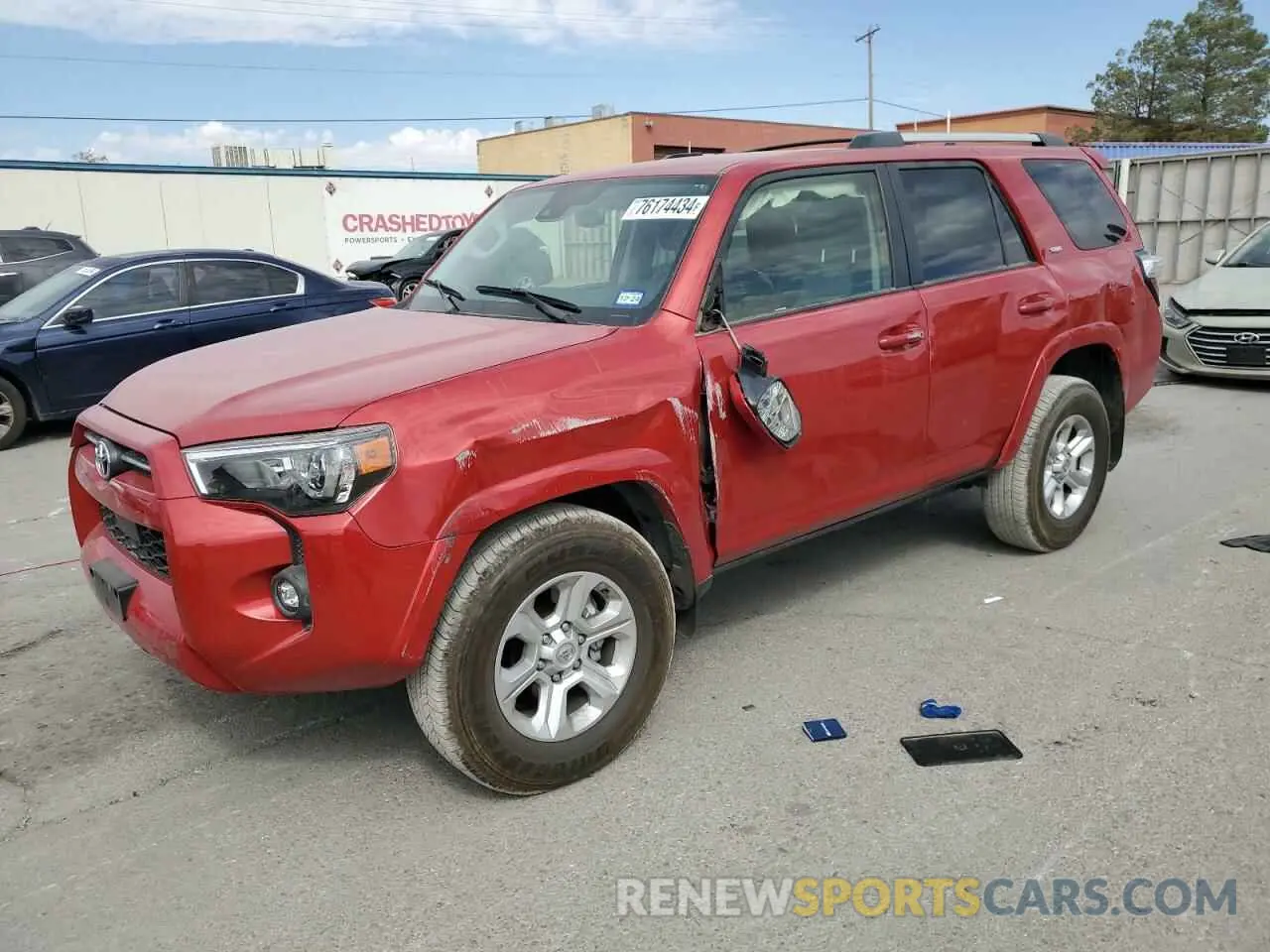 1 Photograph of a damaged car JTEEU5JR0N5258187 TOYOTA 4RUNNER 2022