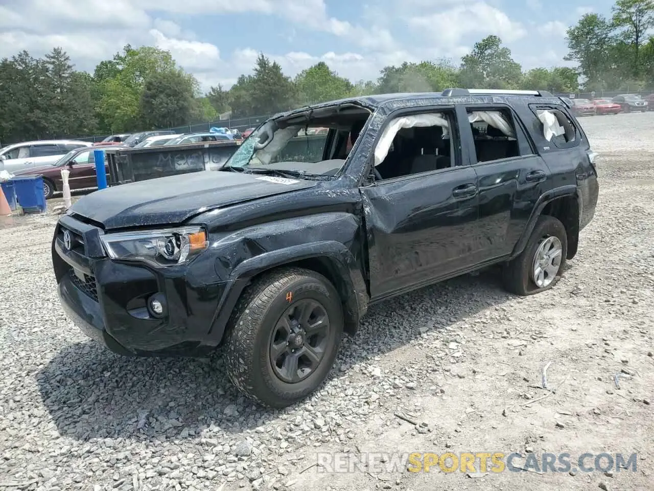 1 Photograph of a damaged car JTEEU5JR4N5260072 TOYOTA 4RUNNER 2022