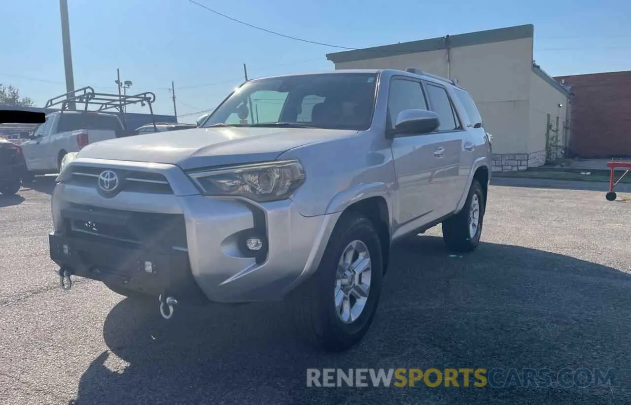 2 Photograph of a damaged car JTEEU5JR6N5273518 TOYOTA 4RUNNER 2022