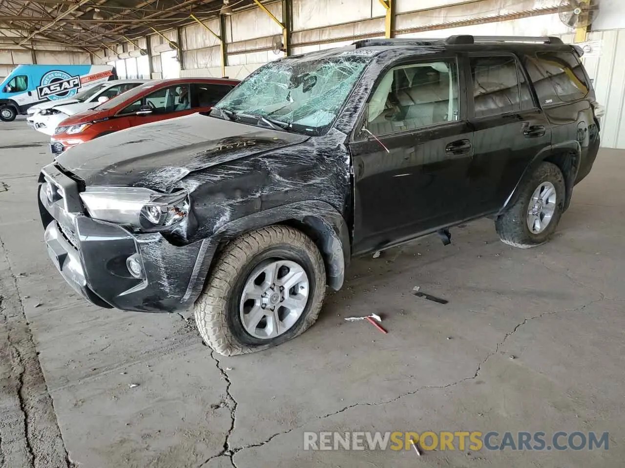 1 Photograph of a damaged car JTEEU5JR7N5271700 TOYOTA 4RUNNER 2022