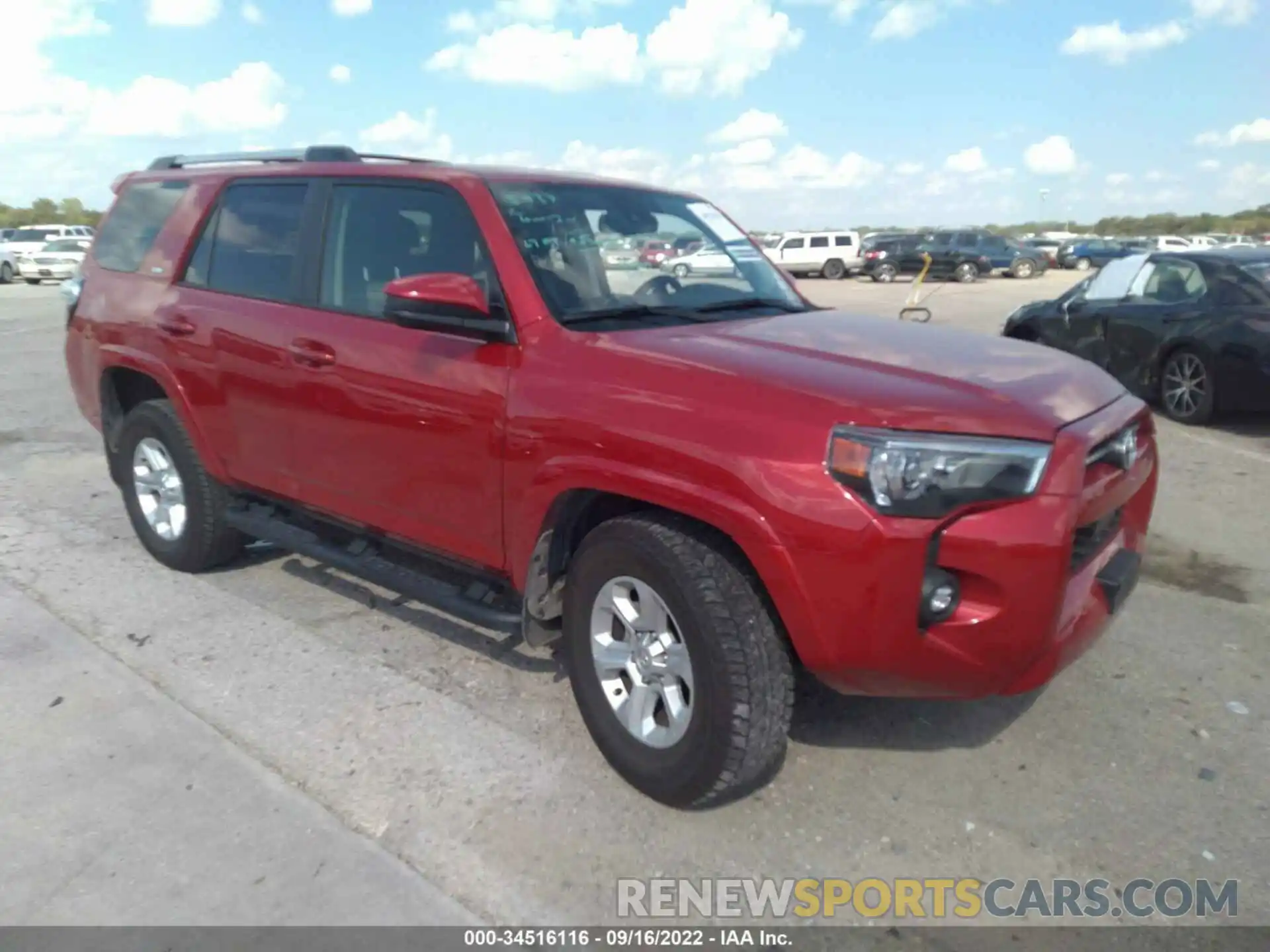 1 Photograph of a damaged car JTEEU5JR9N5263923 TOYOTA 4RUNNER 2022