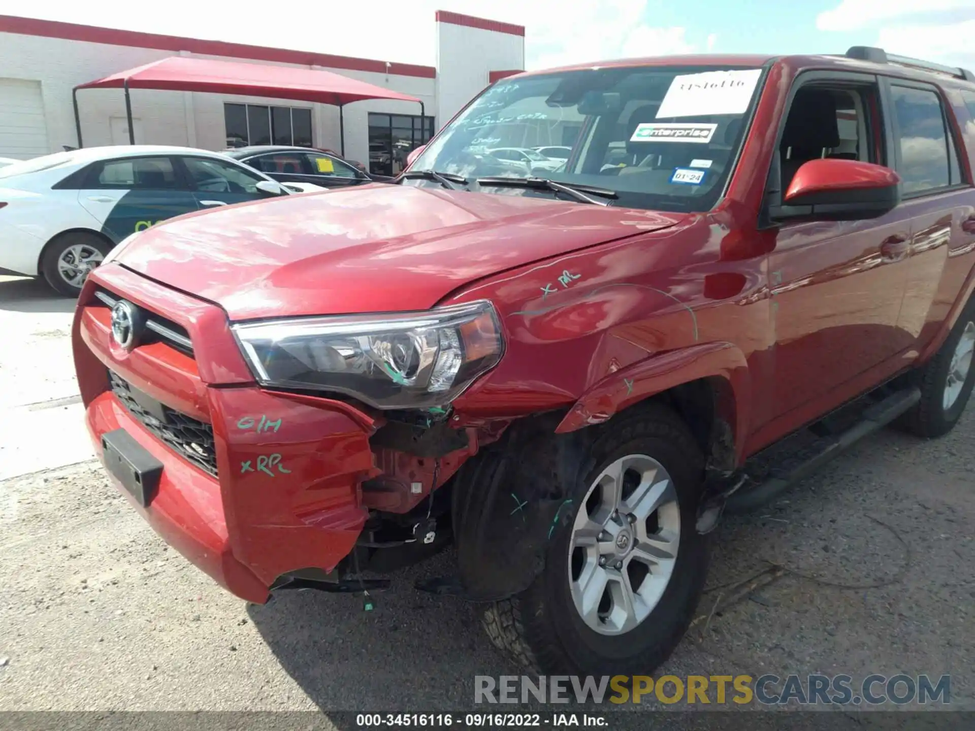 6 Photograph of a damaged car JTEEU5JR9N5263923 TOYOTA 4RUNNER 2022