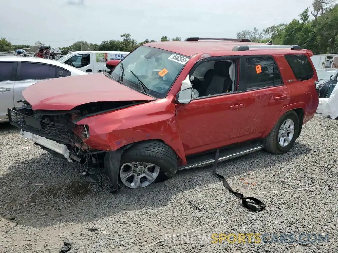 1 Photograph of a damaged car JTEEU5JRXN5256186 TOYOTA 4RUNNER 2022