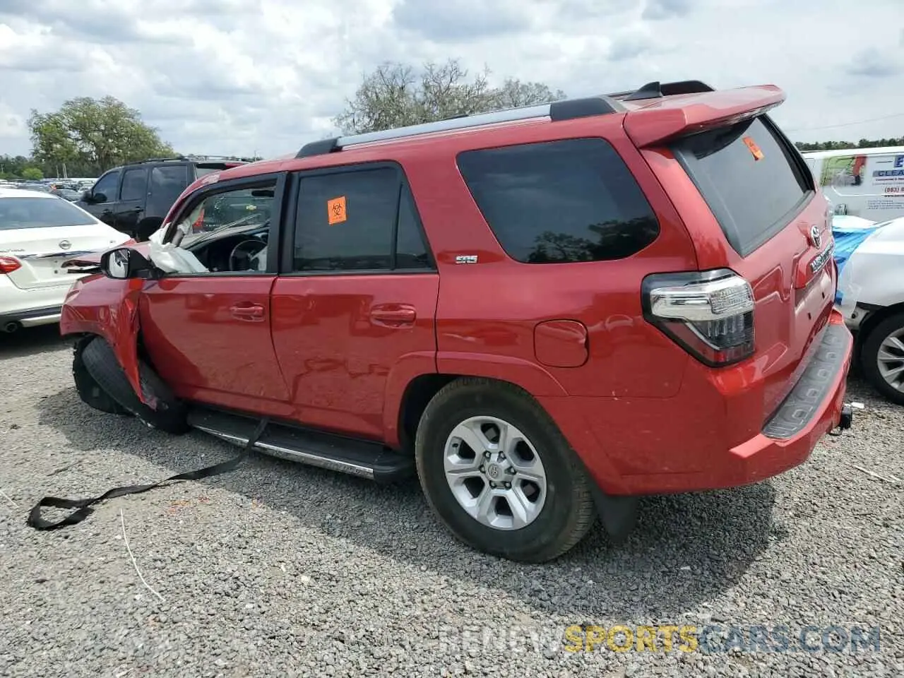 2 Photograph of a damaged car JTEEU5JRXN5256186 TOYOTA 4RUNNER 2022