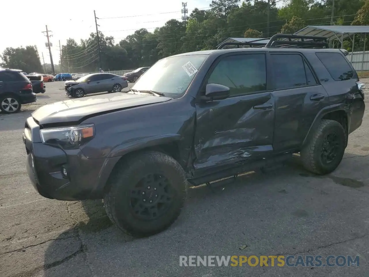 1 Photograph of a damaged car JTEEU5JRXN5276521 TOYOTA 4RUNNER 2022