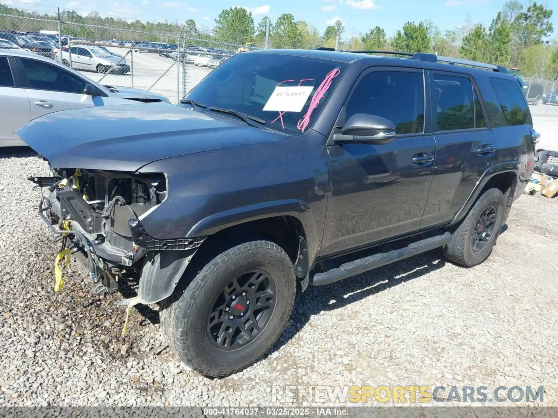 2 Photograph of a damaged car JTEFU5JR4N5270993 TOYOTA 4RUNNER 2022