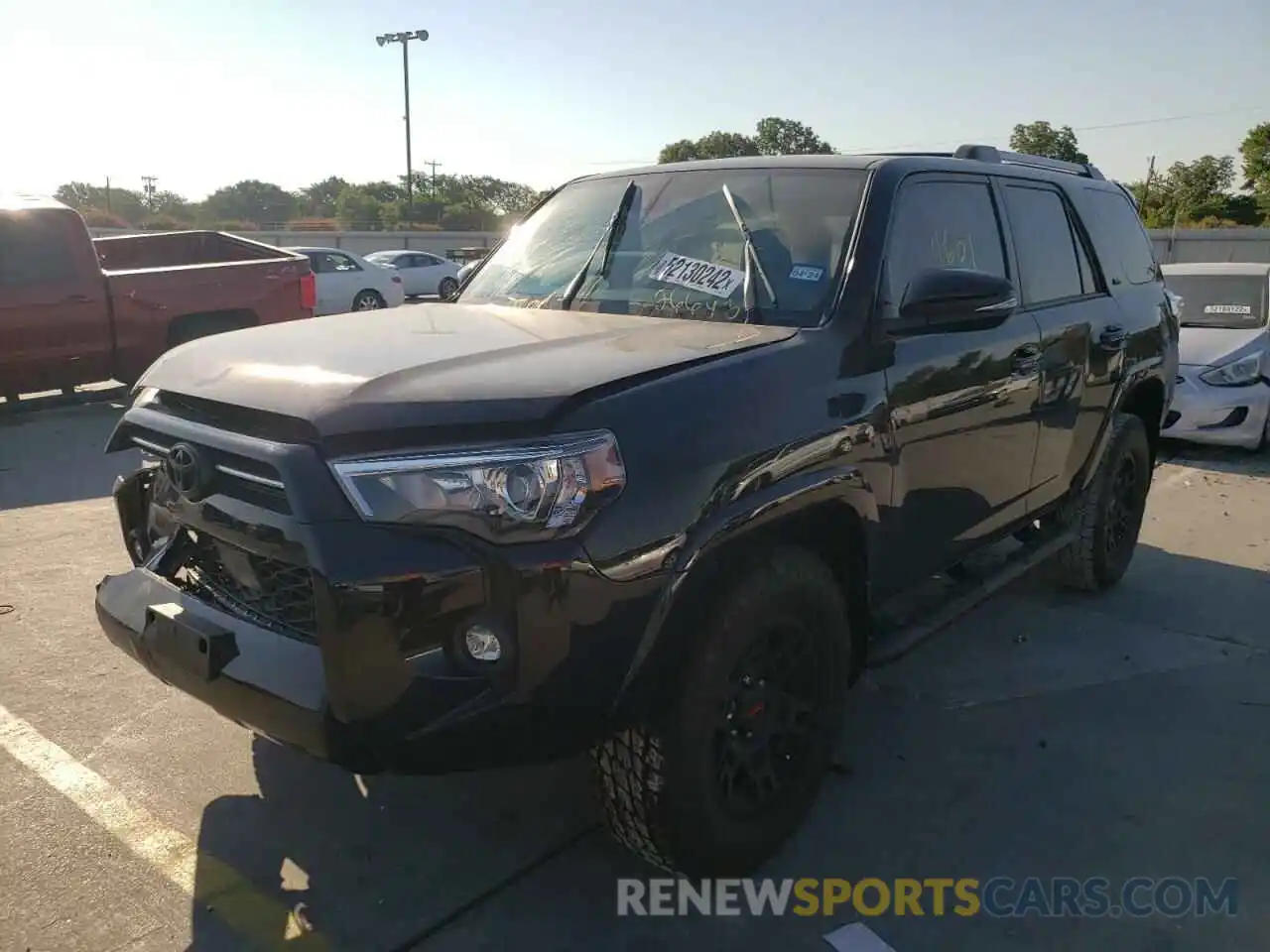 2 Photograph of a damaged car JTEFU5JR7N5266436 TOYOTA 4RUNNER 2022