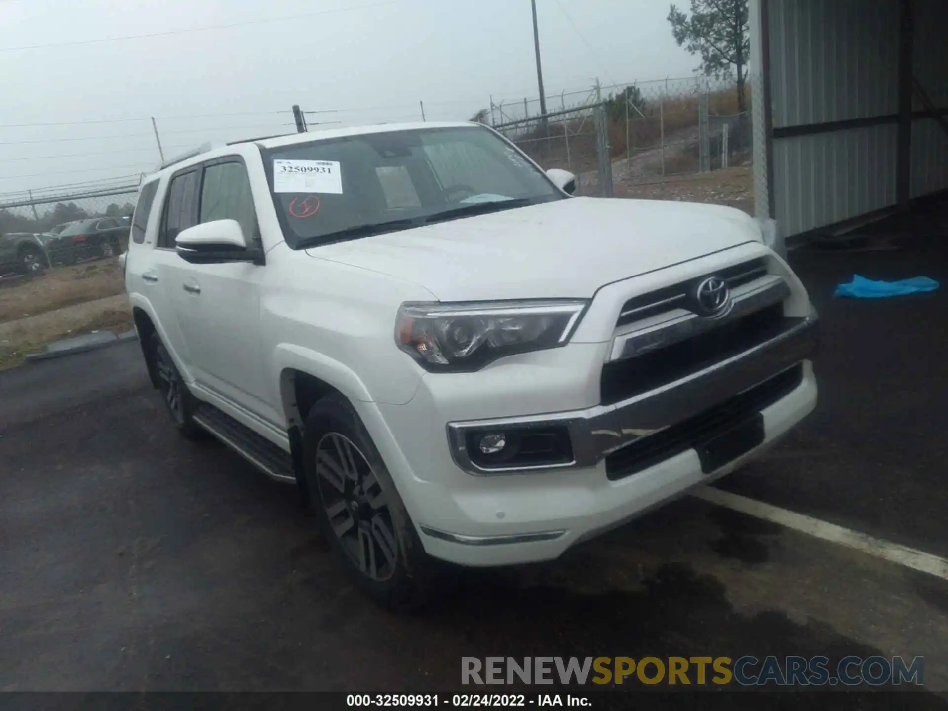 1 Photograph of a damaged car JTEKU5JR0N6014097 TOYOTA 4RUNNER 2022