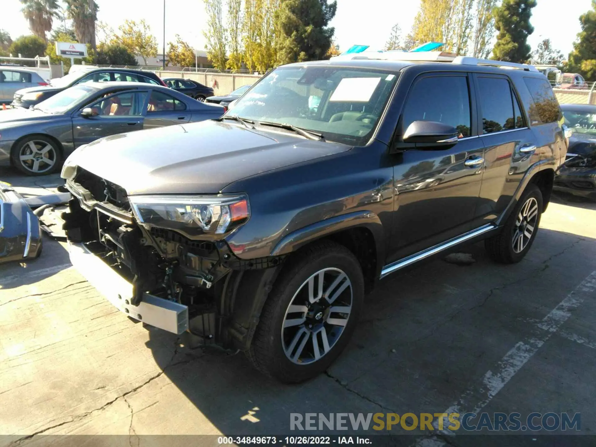 2 Photograph of a damaged car JTEKU5JR4N5971886 TOYOTA 4RUNNER 2022