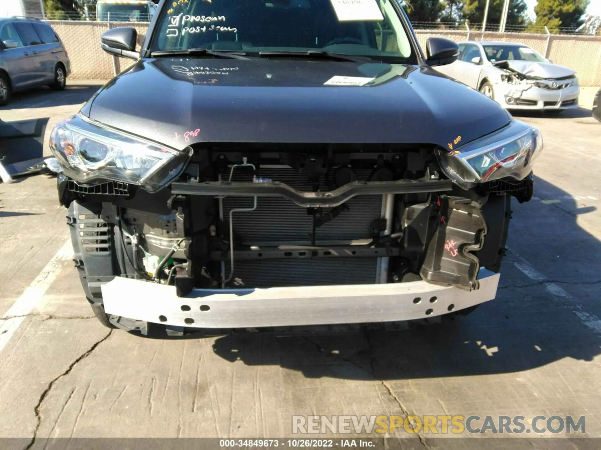 6 Photograph of a damaged car JTEKU5JR4N5971886 TOYOTA 4RUNNER 2022
